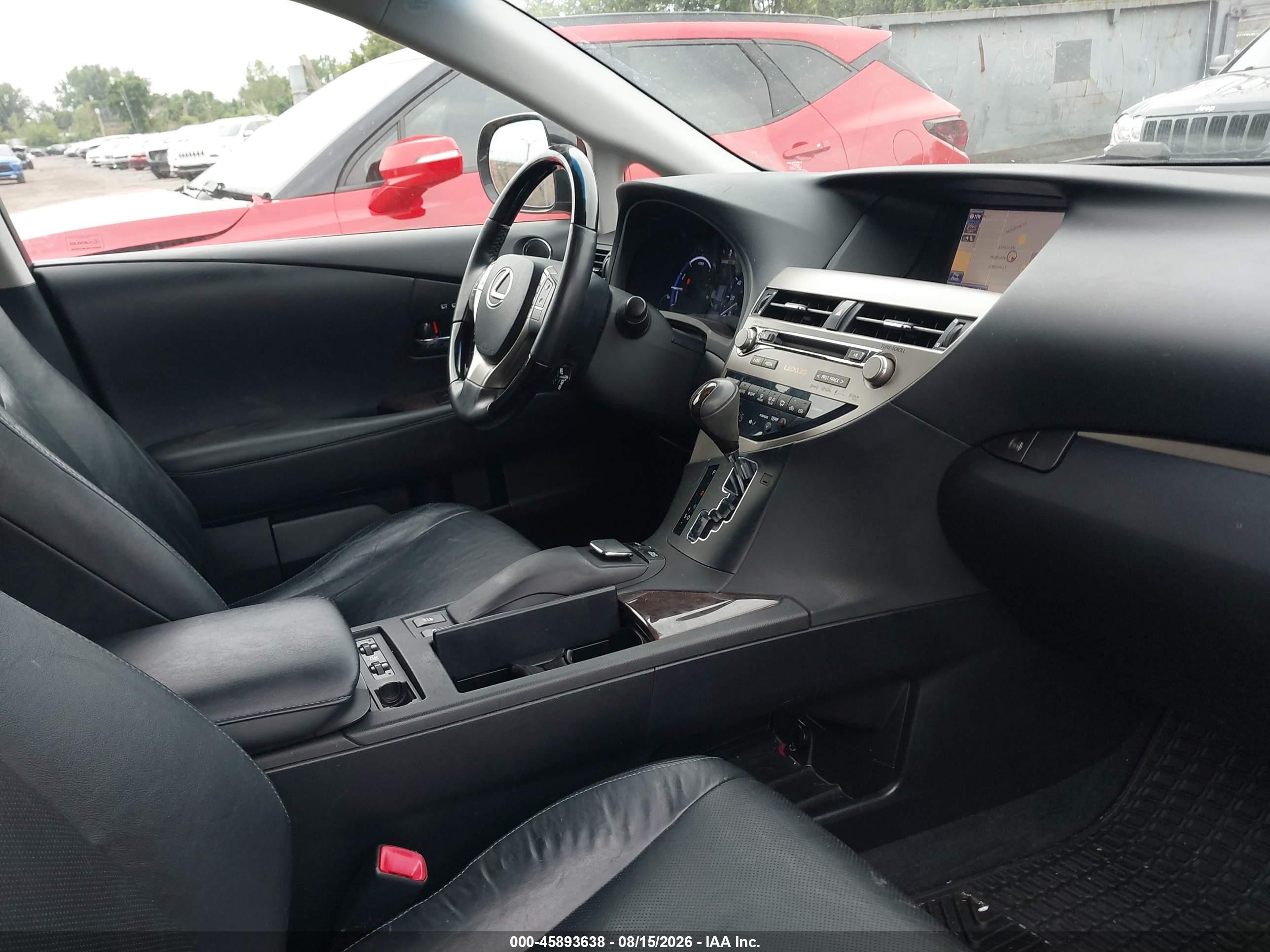 2013 Lexus Rx 450h Black vin: JTJBC1BA9D2442021
