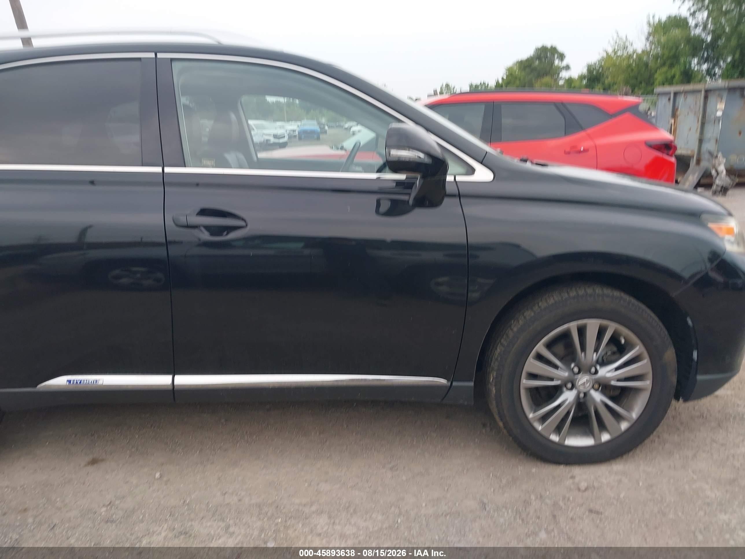 2013 Lexus Rx 450h Black vin: JTJBC1BA9D2442021