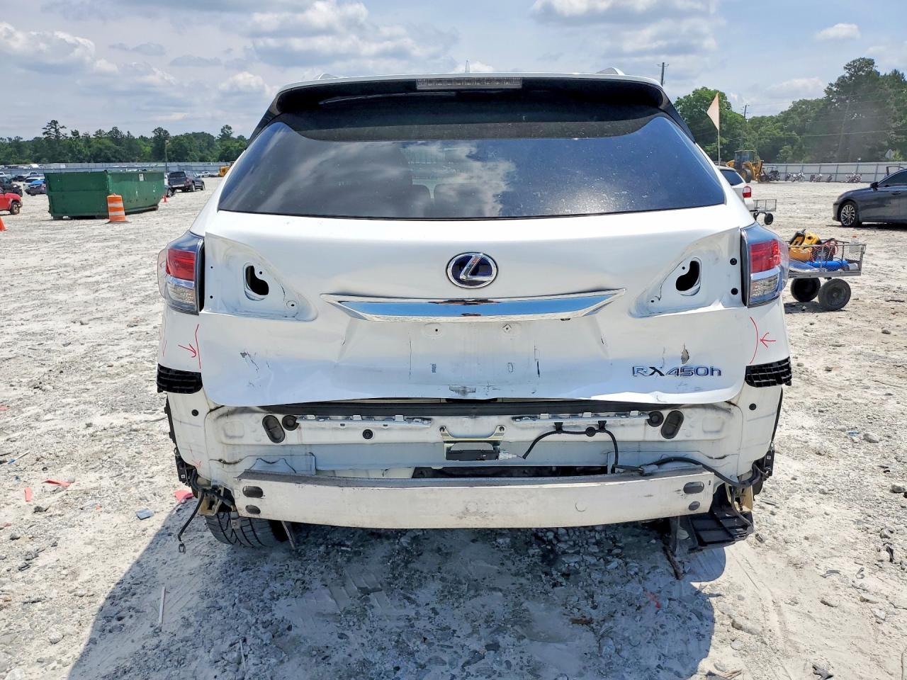 2013 Lexus Rx 450h Белый vin: JTJBC1BA9D2451608