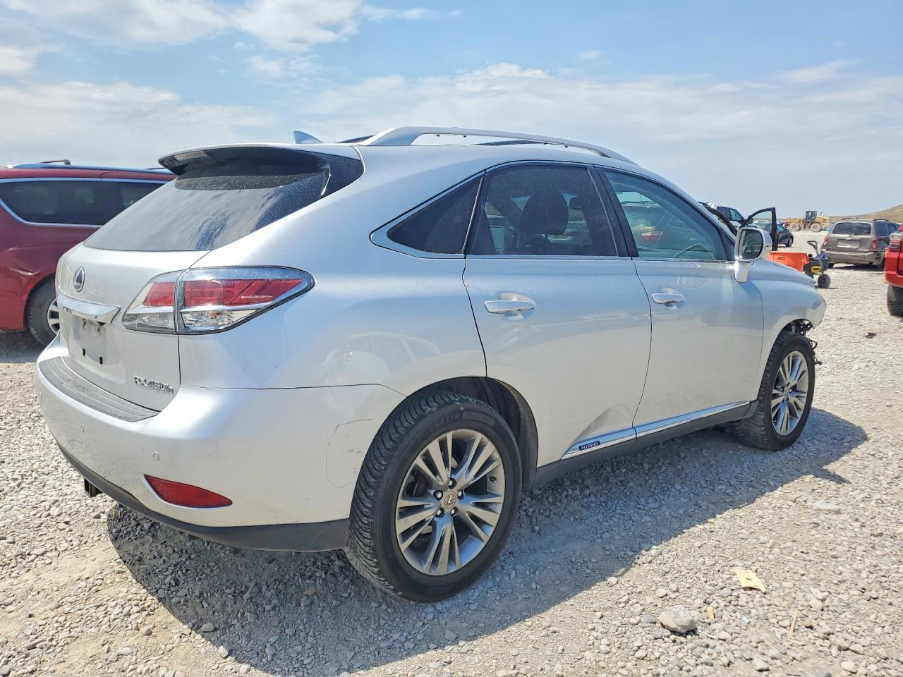 2014 Lexus Rx 450h Silver vin: JTJBC1BA9E2067765