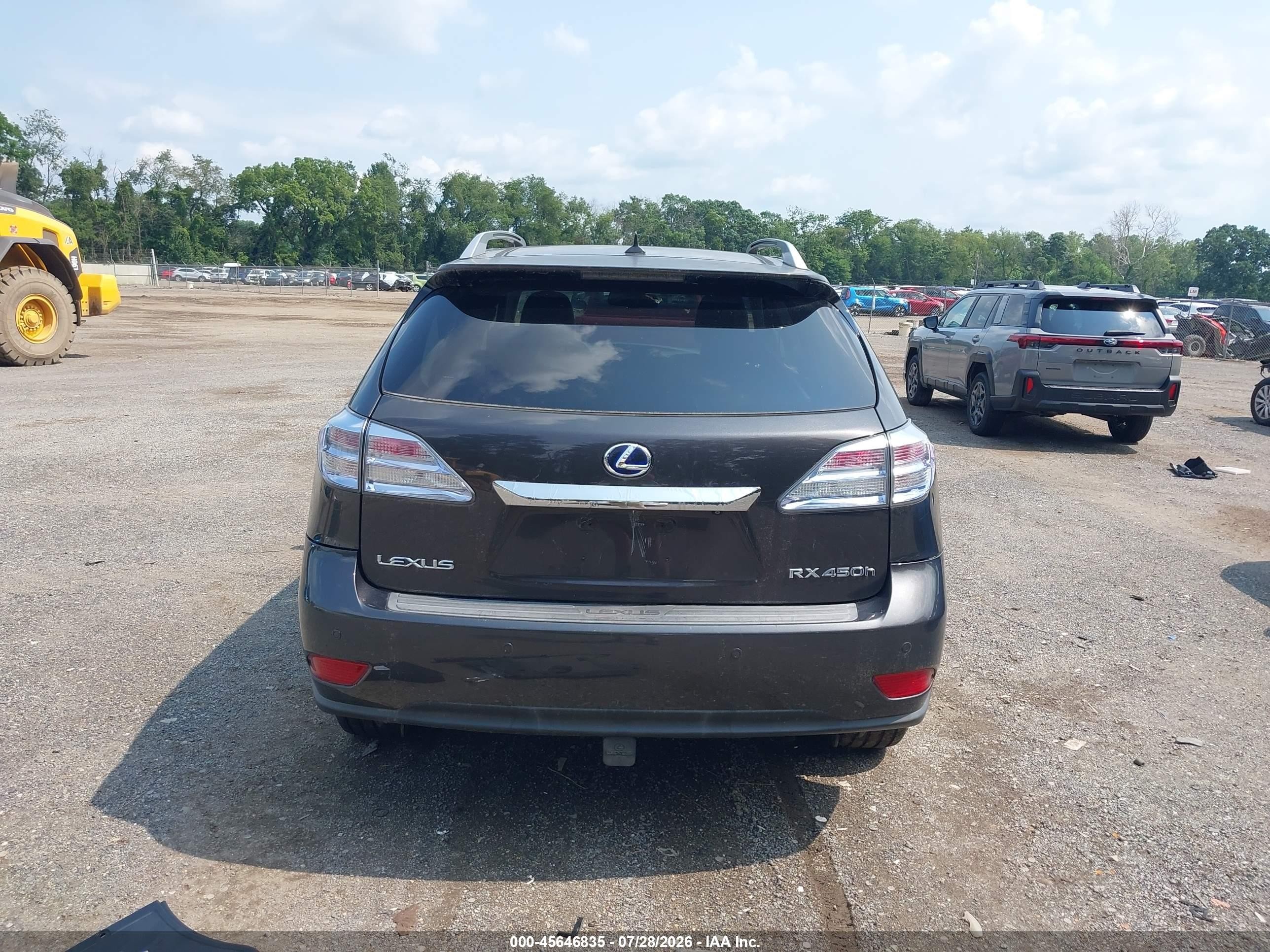 2010 Lexus Rx 450h   Серебряный vin: JTJBC1BAXA2006337