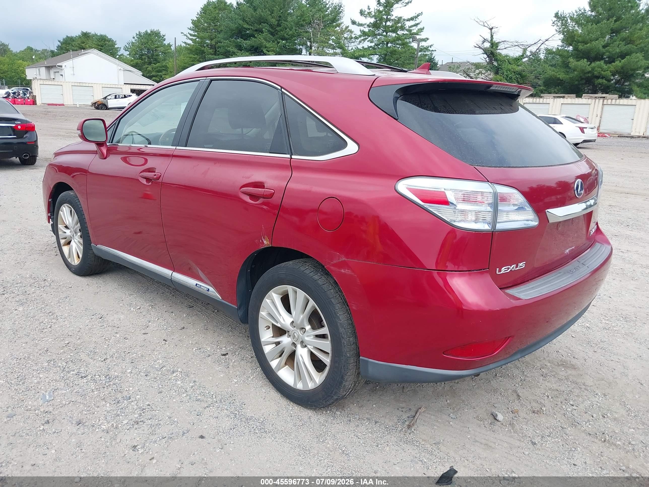 2010 Lexus Rx 450h   Red vin: JTJBC1BAXA2008055