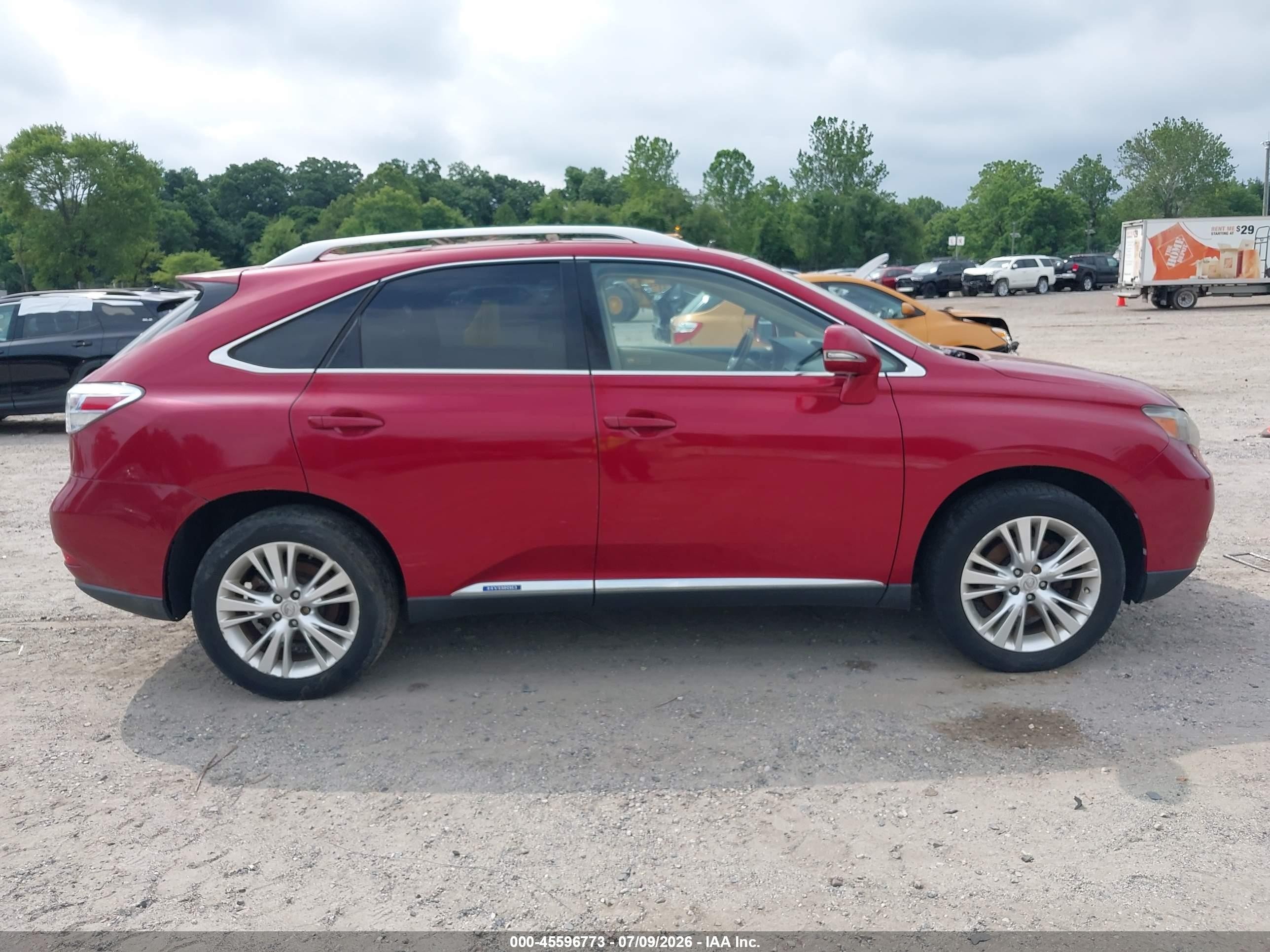 2010 Lexus Rx 450h   Red vin: JTJBC1BAXA2008055