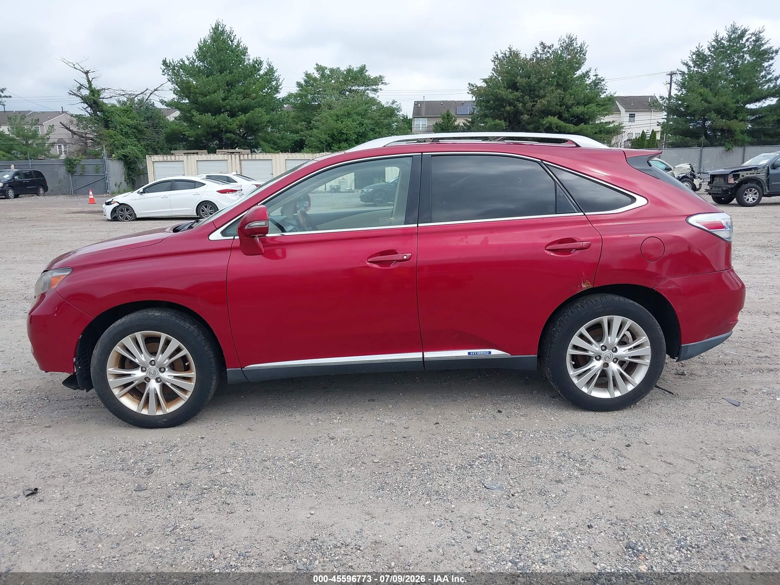 2010 Lexus Rx 450h   Red vin: JTJBC1BAXA2008055