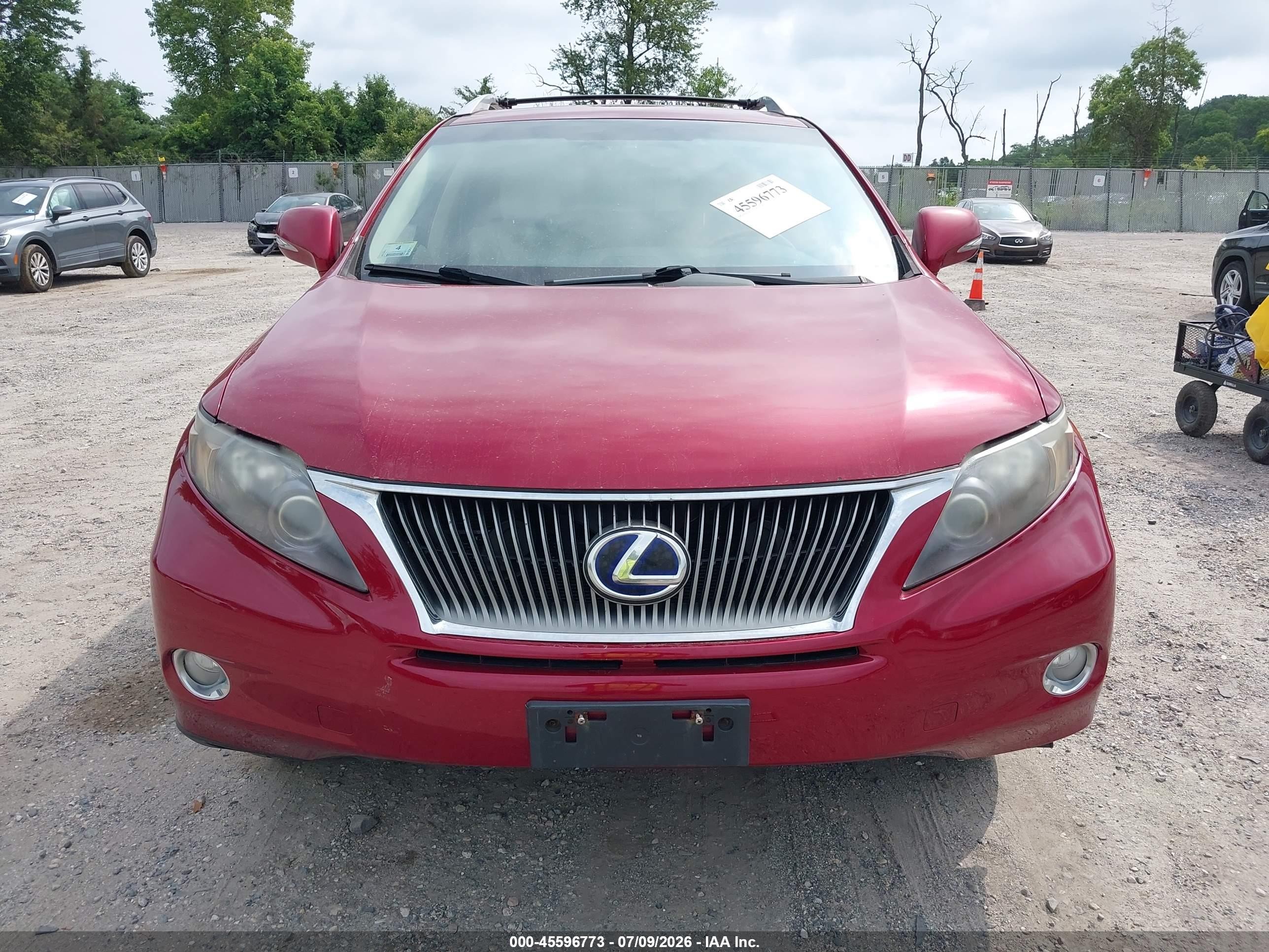 2010 Lexus Rx 450h   Red vin: JTJBC1BAXA2008055