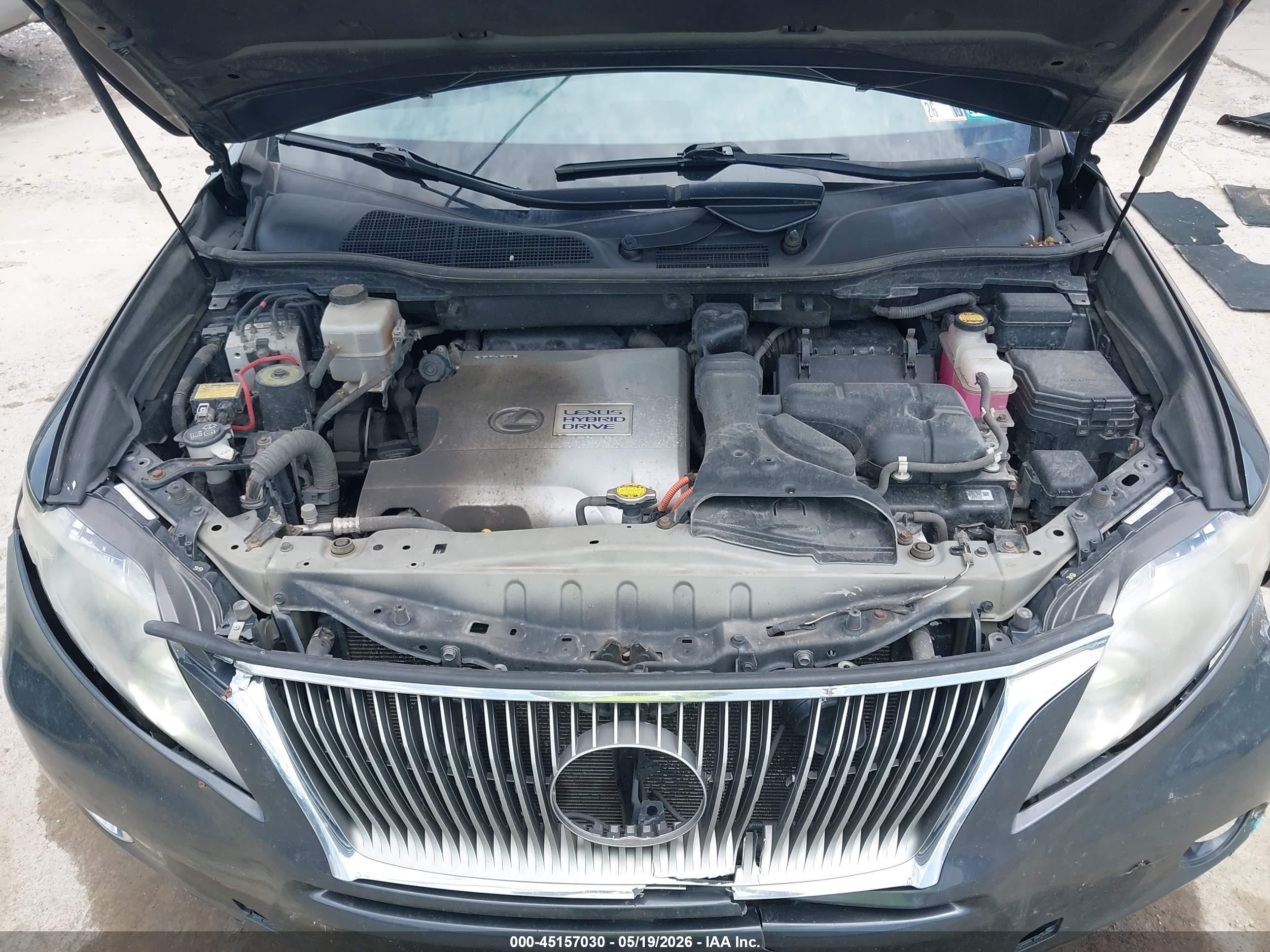 2010 Lexus Rx 450h Серый vin: JTJBC1BAXA2018231