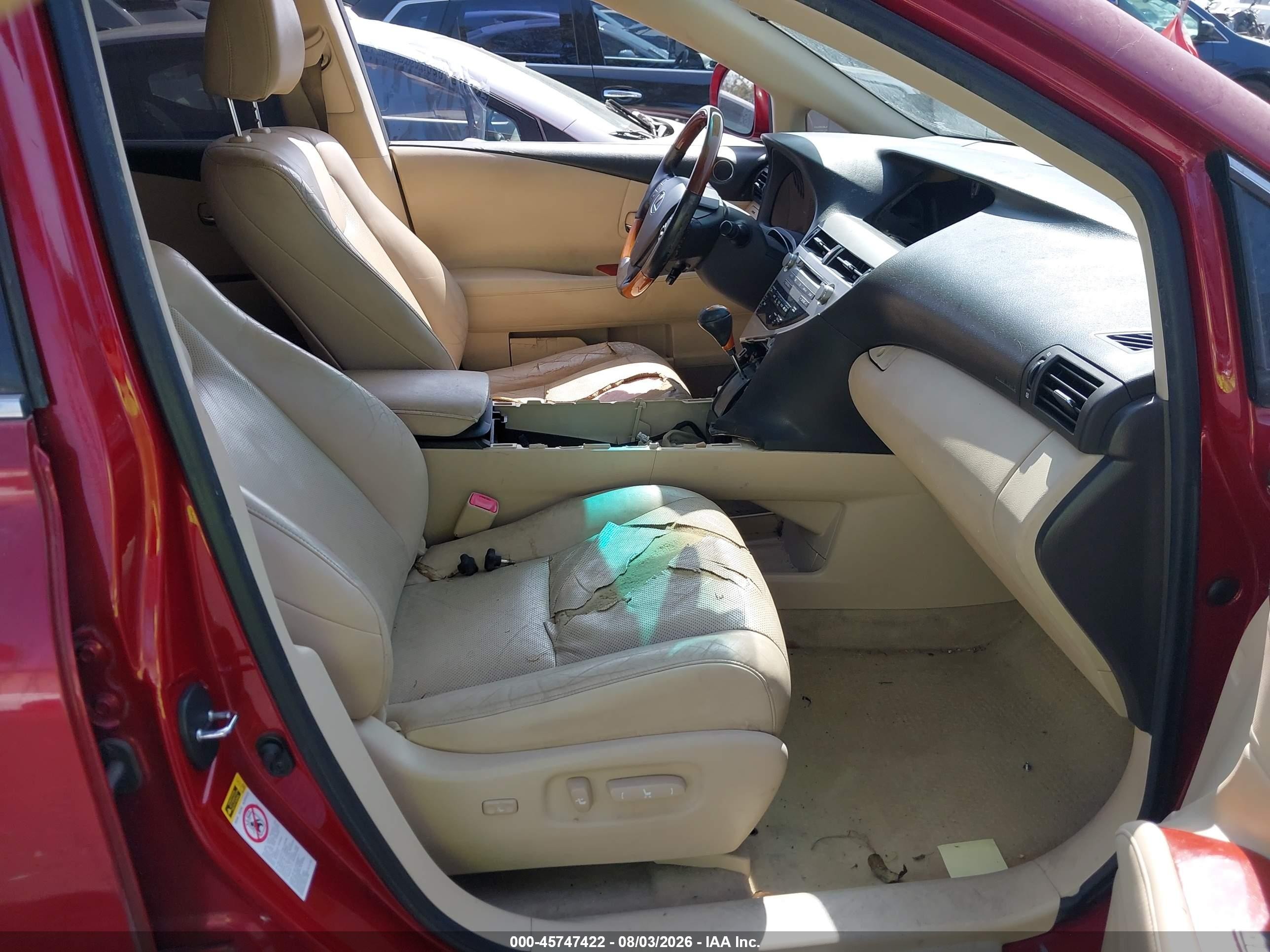 2010 Lexus Rx 450h Red vin: JTJBC1BAXA2020898