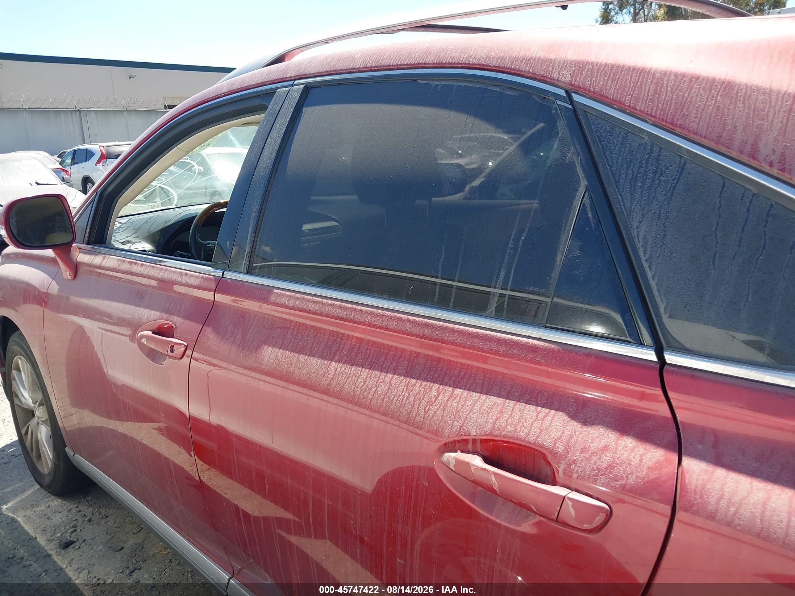 2010 Lexus Rx 450h Red vin: JTJBC1BAXA2020898