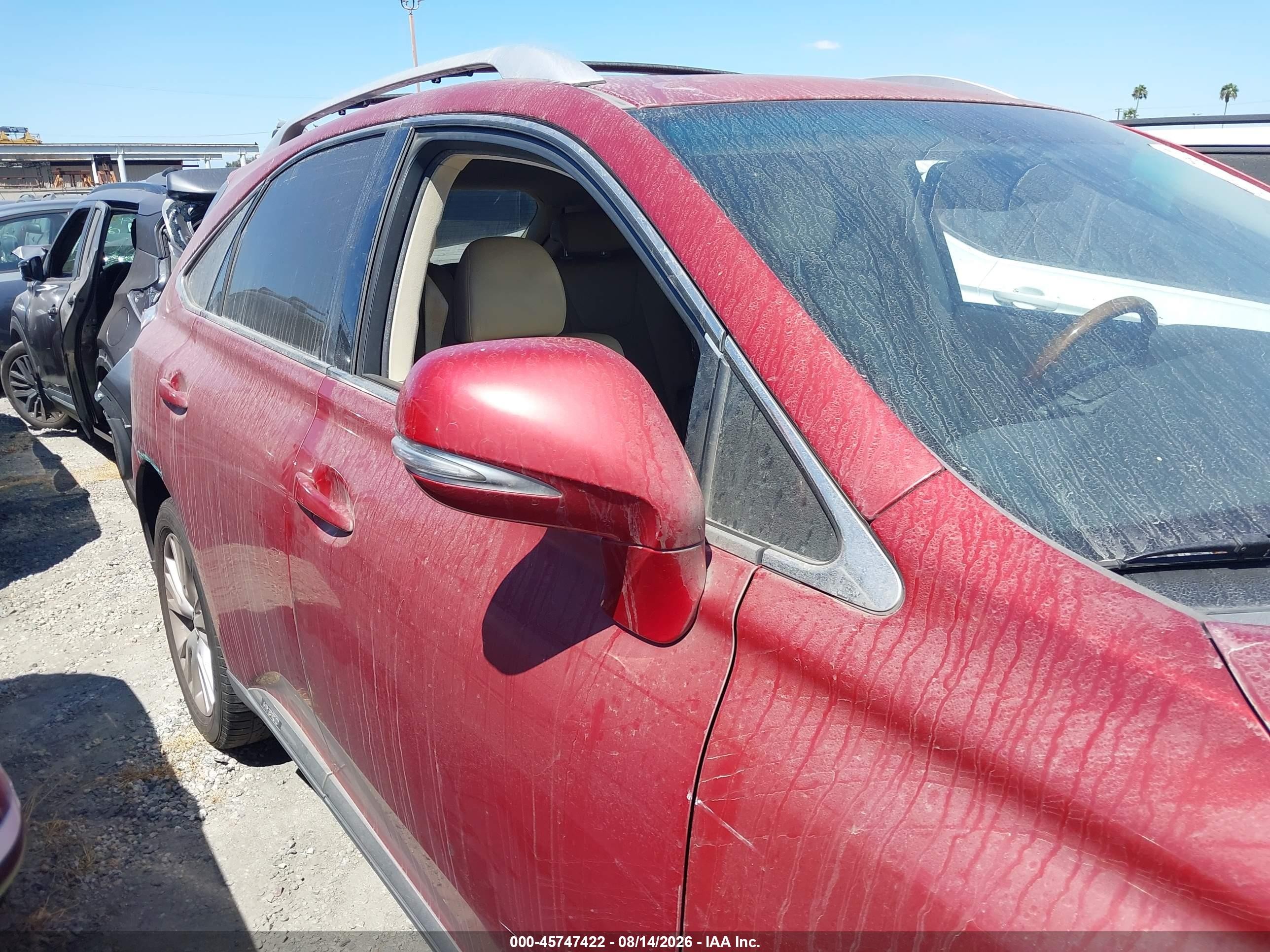 2010 Lexus Rx 450h Red vin: JTJBC1BAXA2020898
