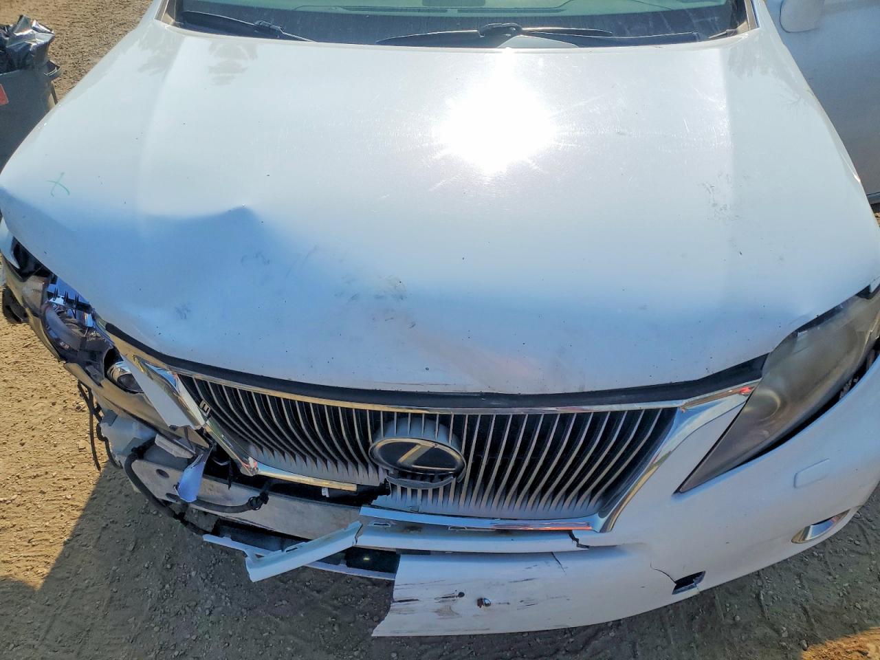 2010 Lexus Rx 450h White vin: JTJBC1BAXA2022778