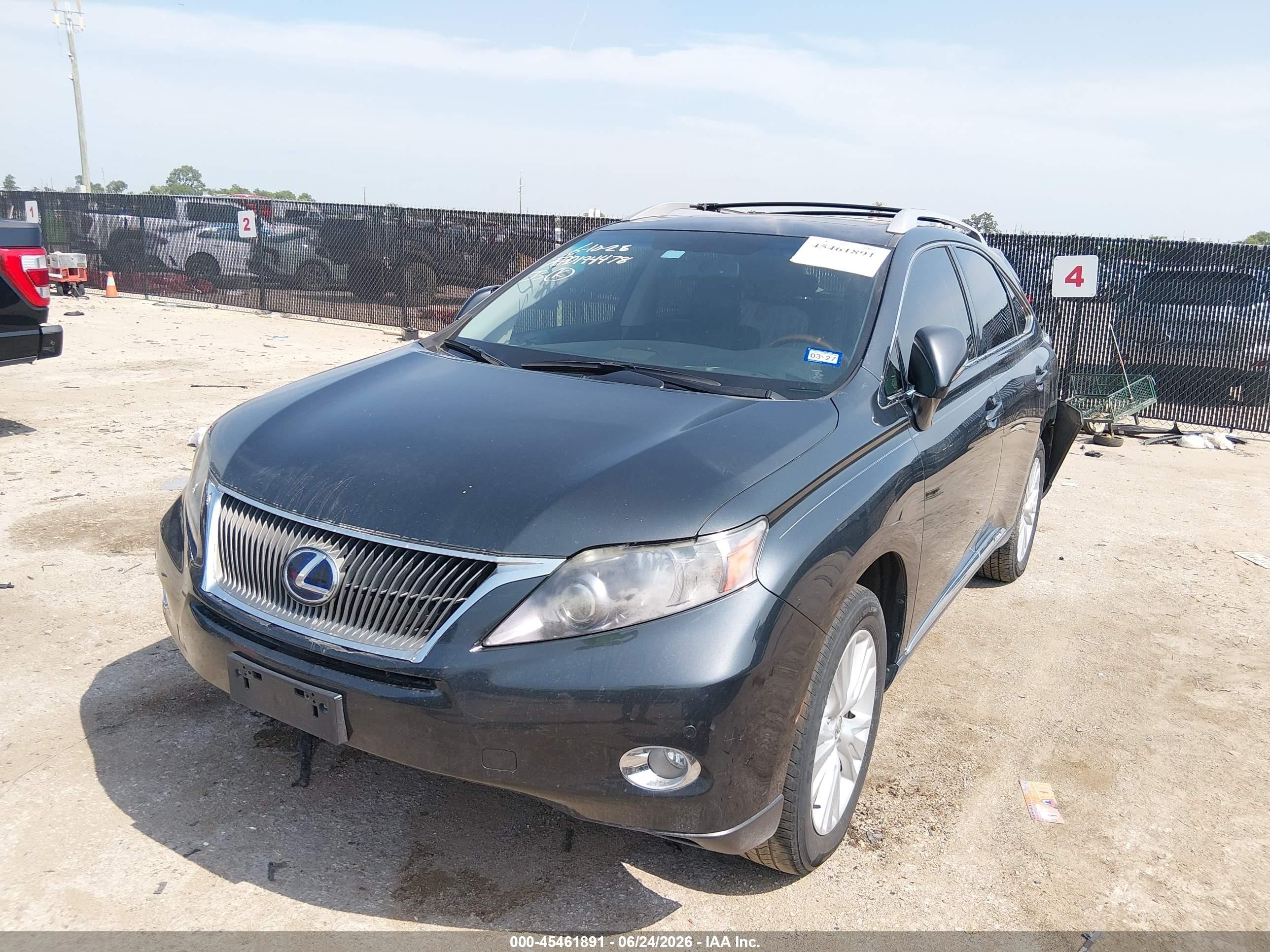 2010 Lexus Rx 450h   Gray vin: JTJBC1BAXA2023235