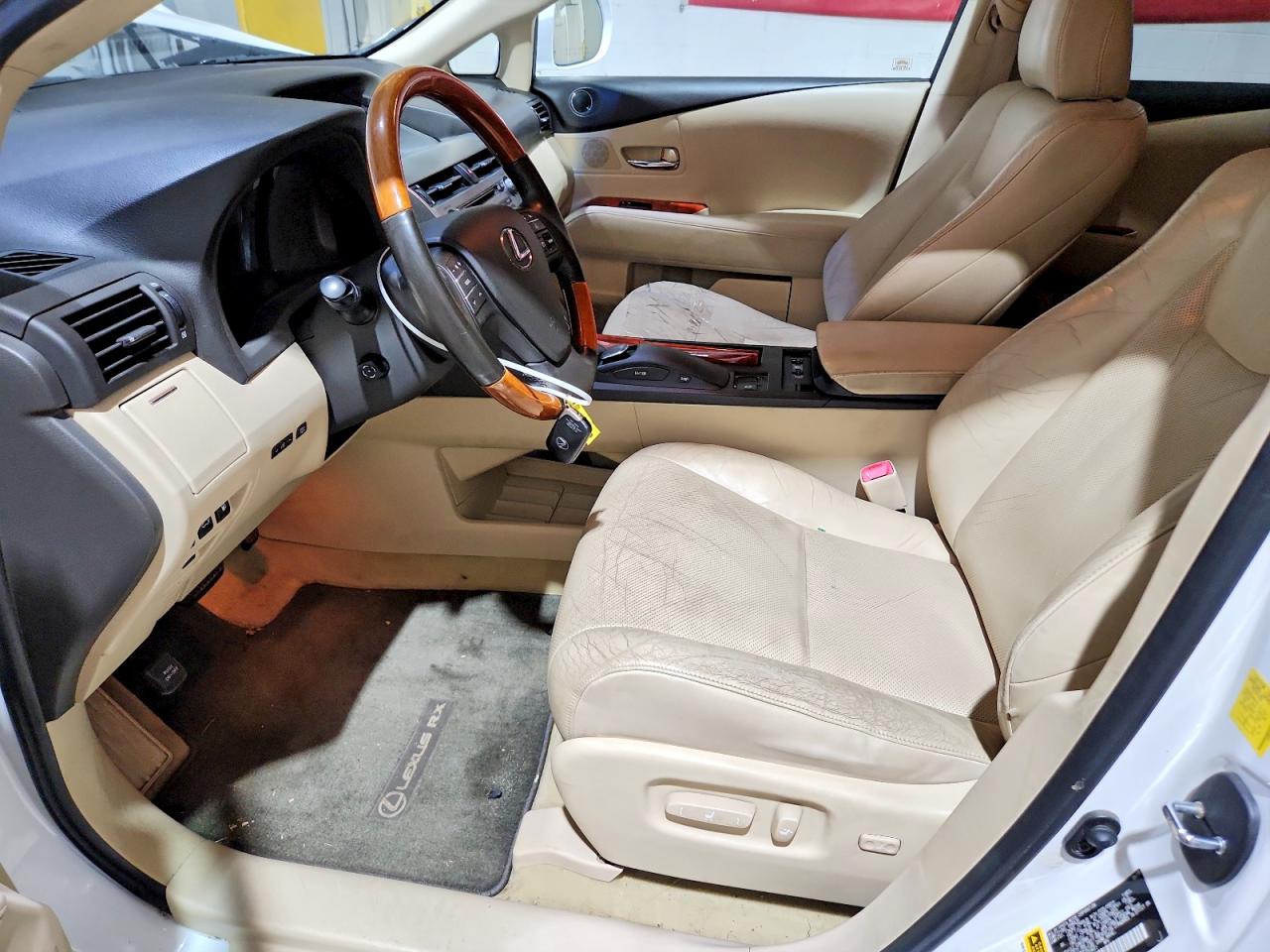 2010 Lexus Rx 450h White vin: JTJBC1BAXA2029911
