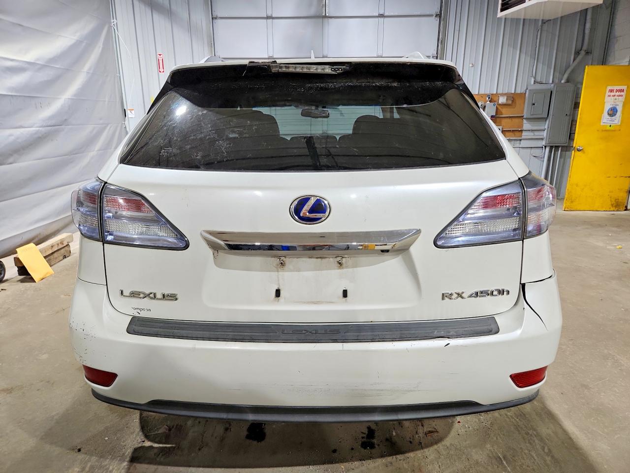2010 Lexus Rx 450h White vin: JTJBC1BAXA2029911