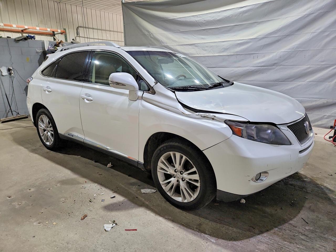 2010 Lexus Rx 450h White vin: JTJBC1BAXA2029911
