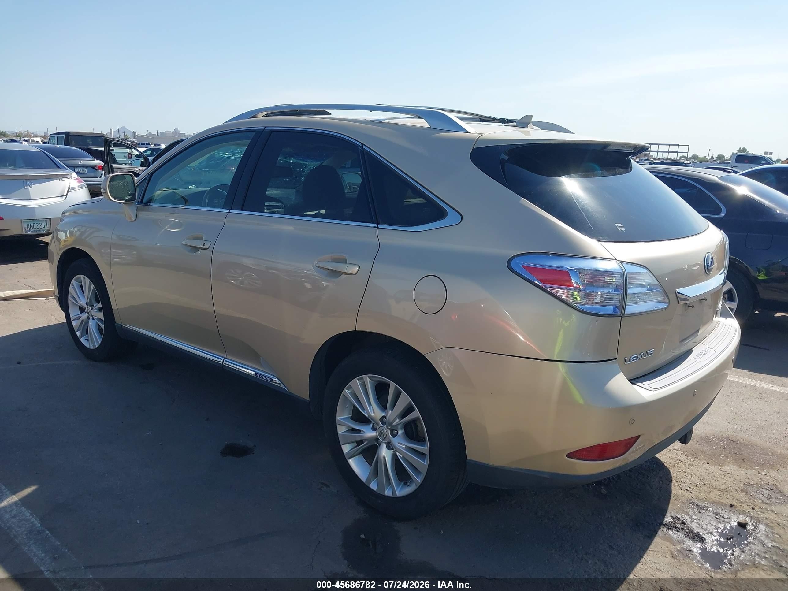 2010 Lexus Rx 450h   Золотой vin: JTJBC1BAXA2401876