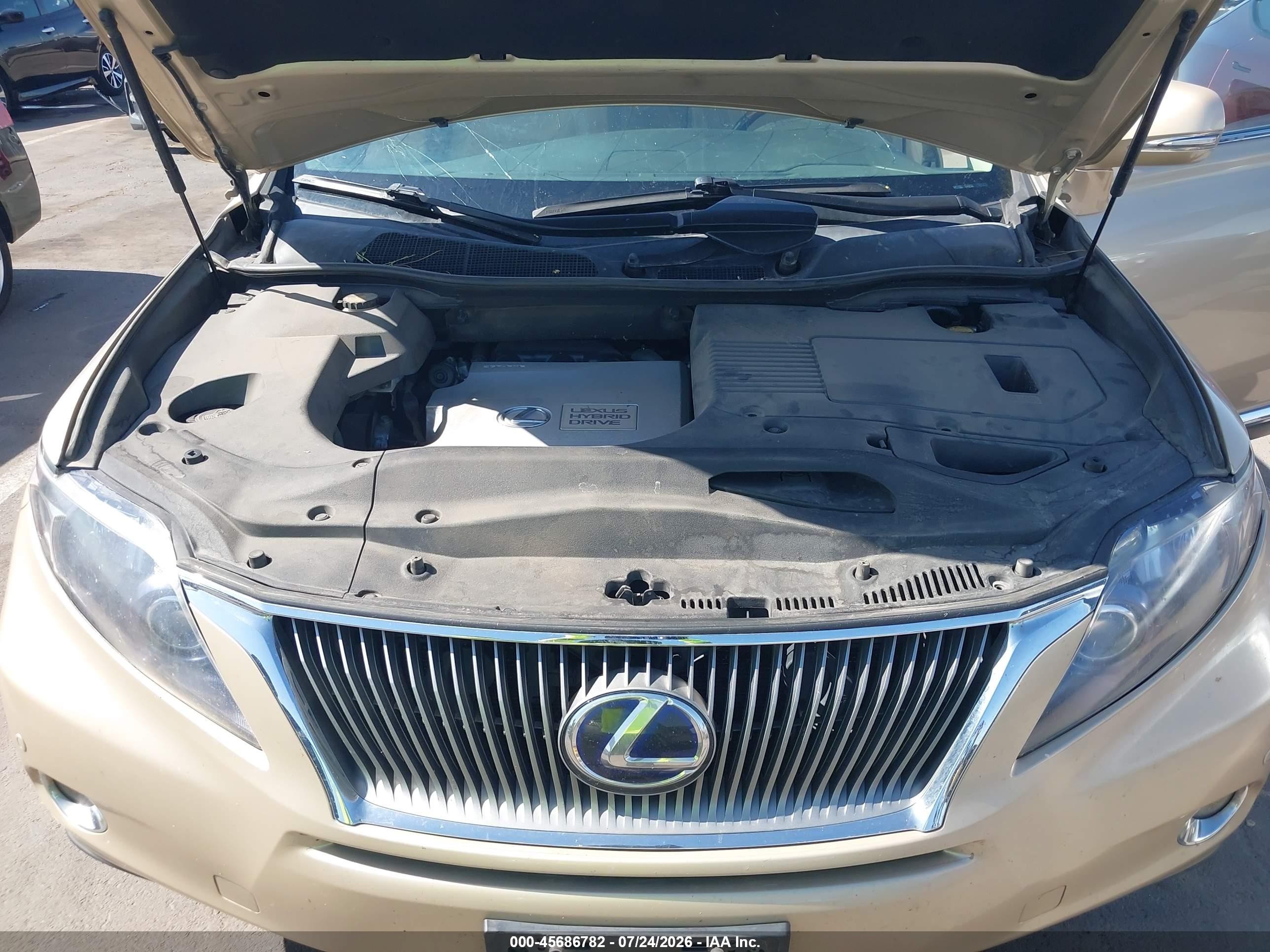 2010 Lexus Rx 450h   Золотой vin: JTJBC1BAXA2401876