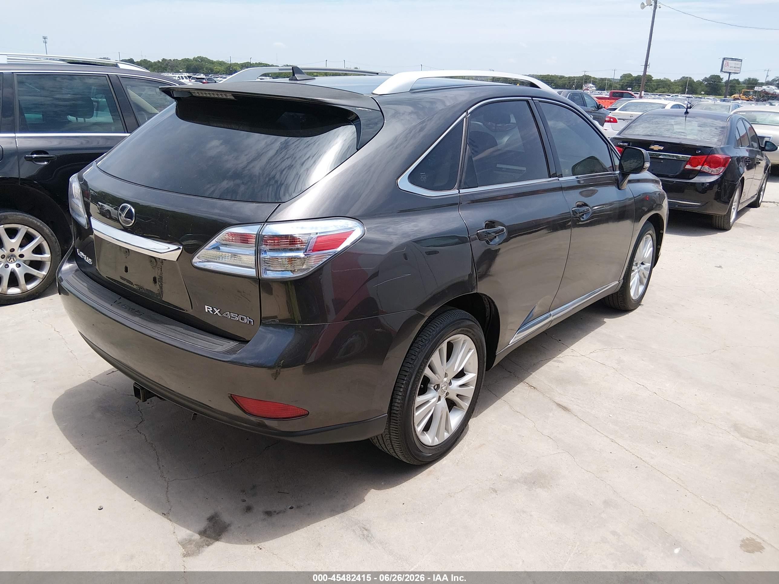 2010 Lexus Rx 450h   Gray vin: JTJBC1BAXA2410528