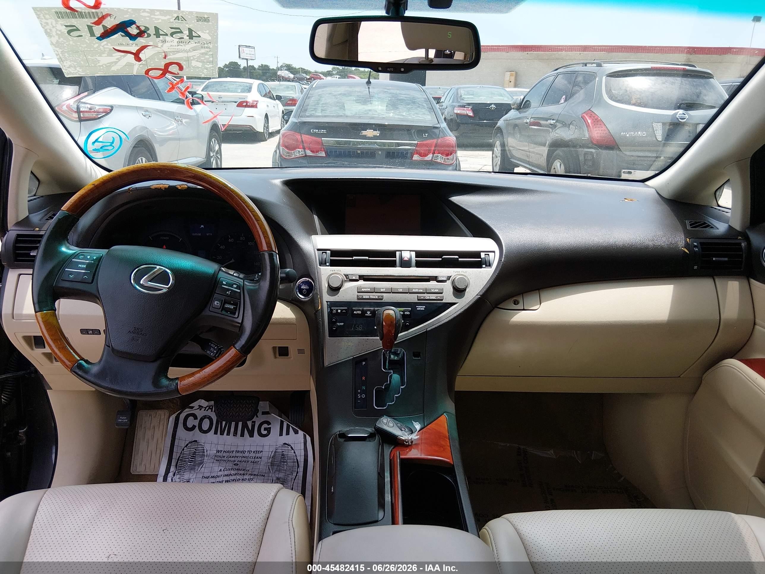 2010 Lexus Rx 450h   Gray vin: JTJBC1BAXA2410528