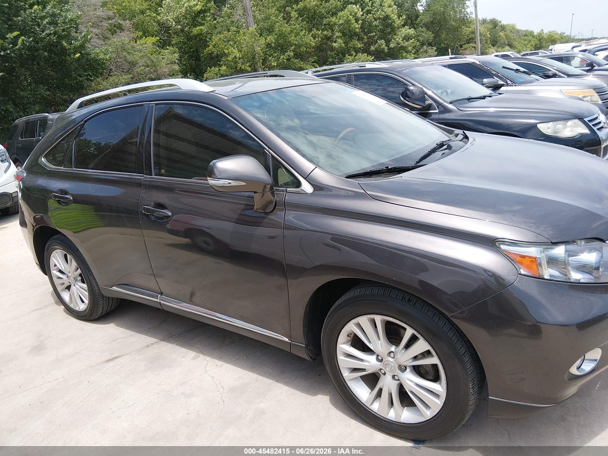 2010 Lexus Rx 450h   Gray vin: JTJBC1BAXA2410528