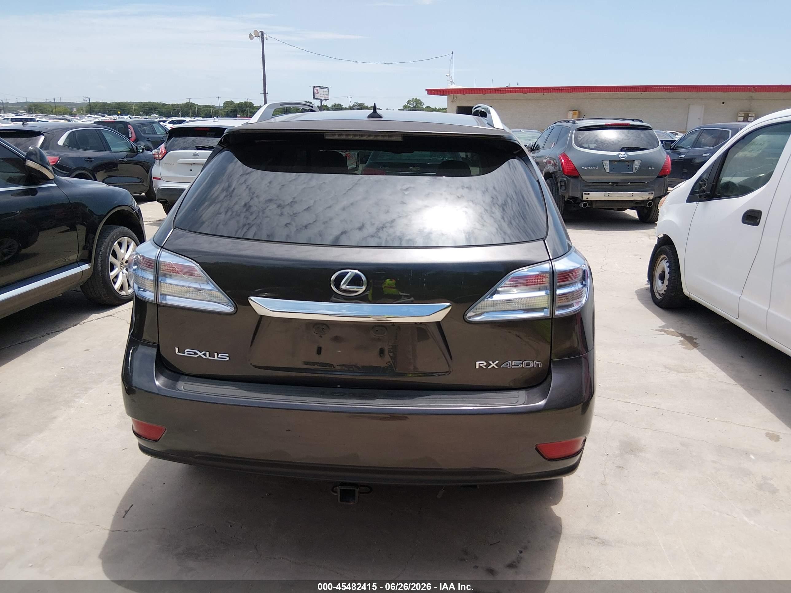 2010 Lexus Rx 450h   Gray vin: JTJBC1BAXA2410528