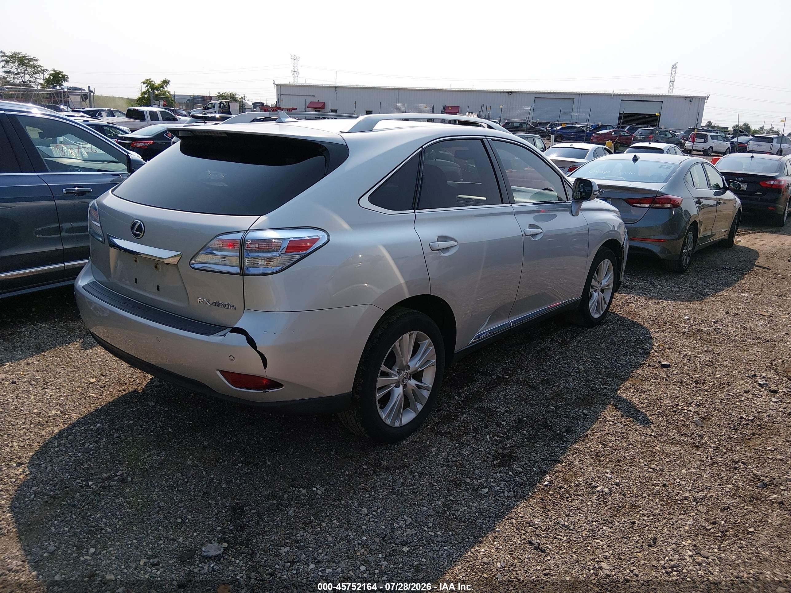 2011 Lexus Rx 450h   Silver vin: JTJBC1BAXB2036567