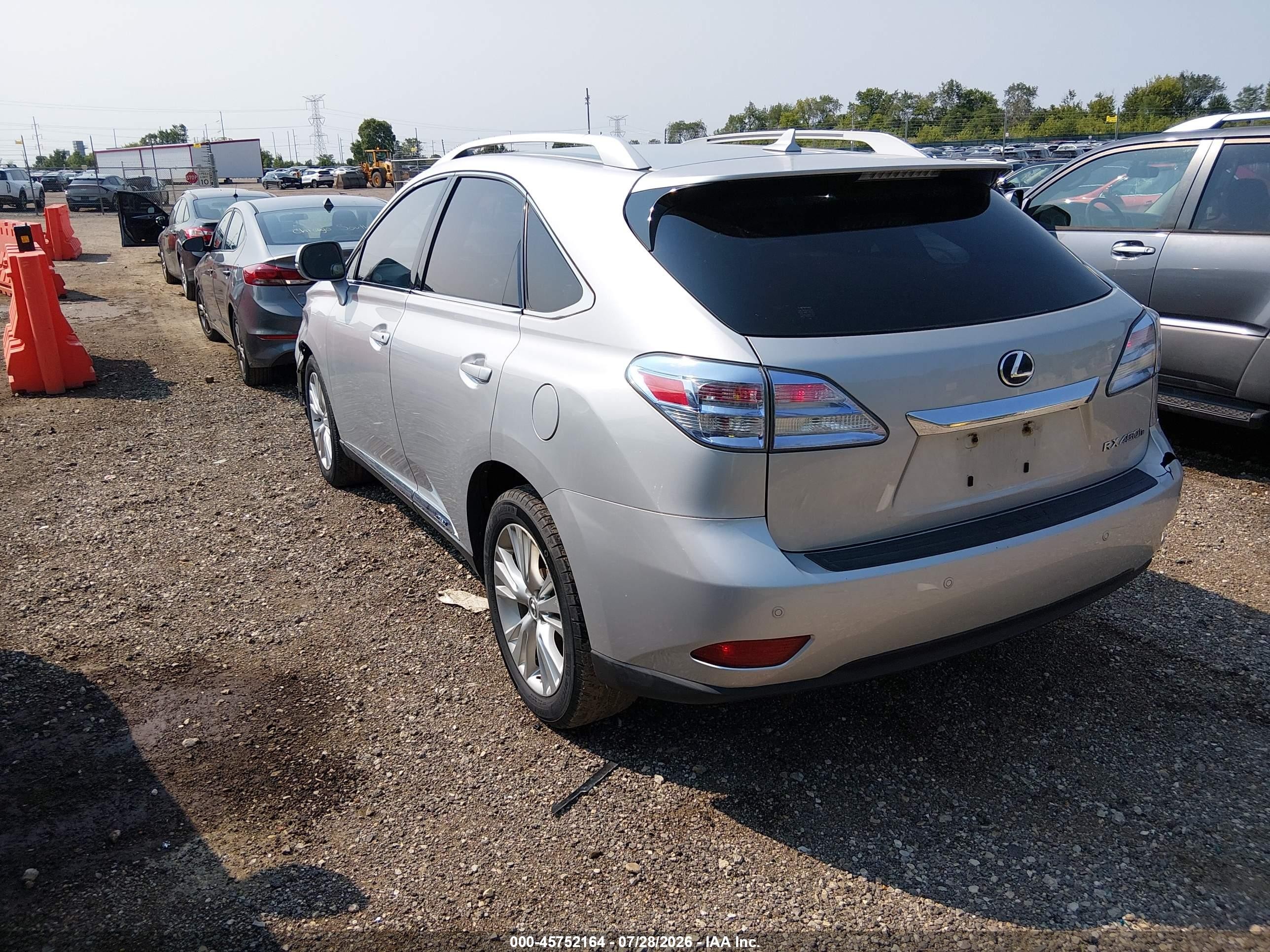 2011 Lexus Rx 450h   Silver vin: JTJBC1BAXB2036567