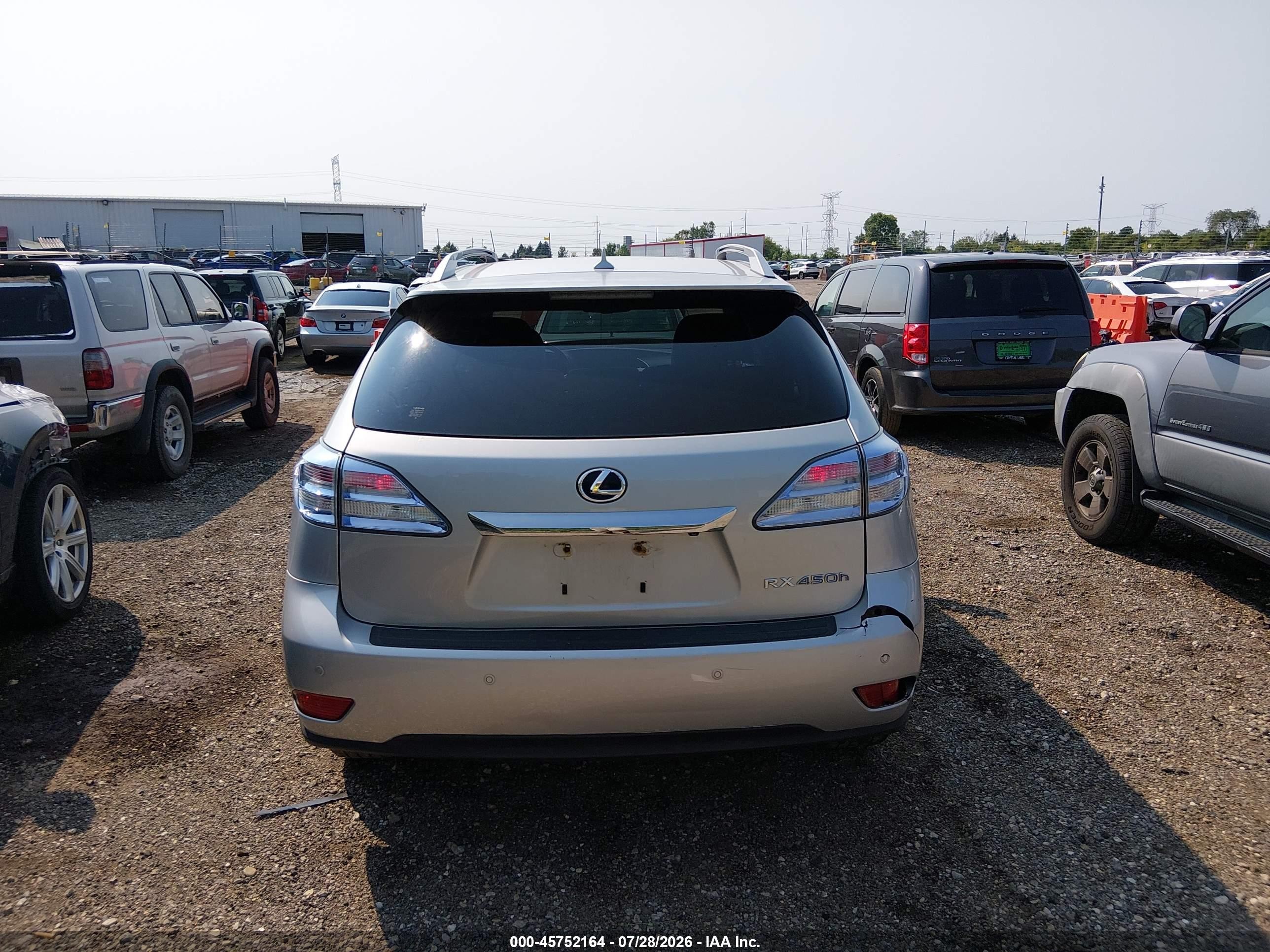 2011 Lexus Rx 450h   Silver vin: JTJBC1BAXB2036567
