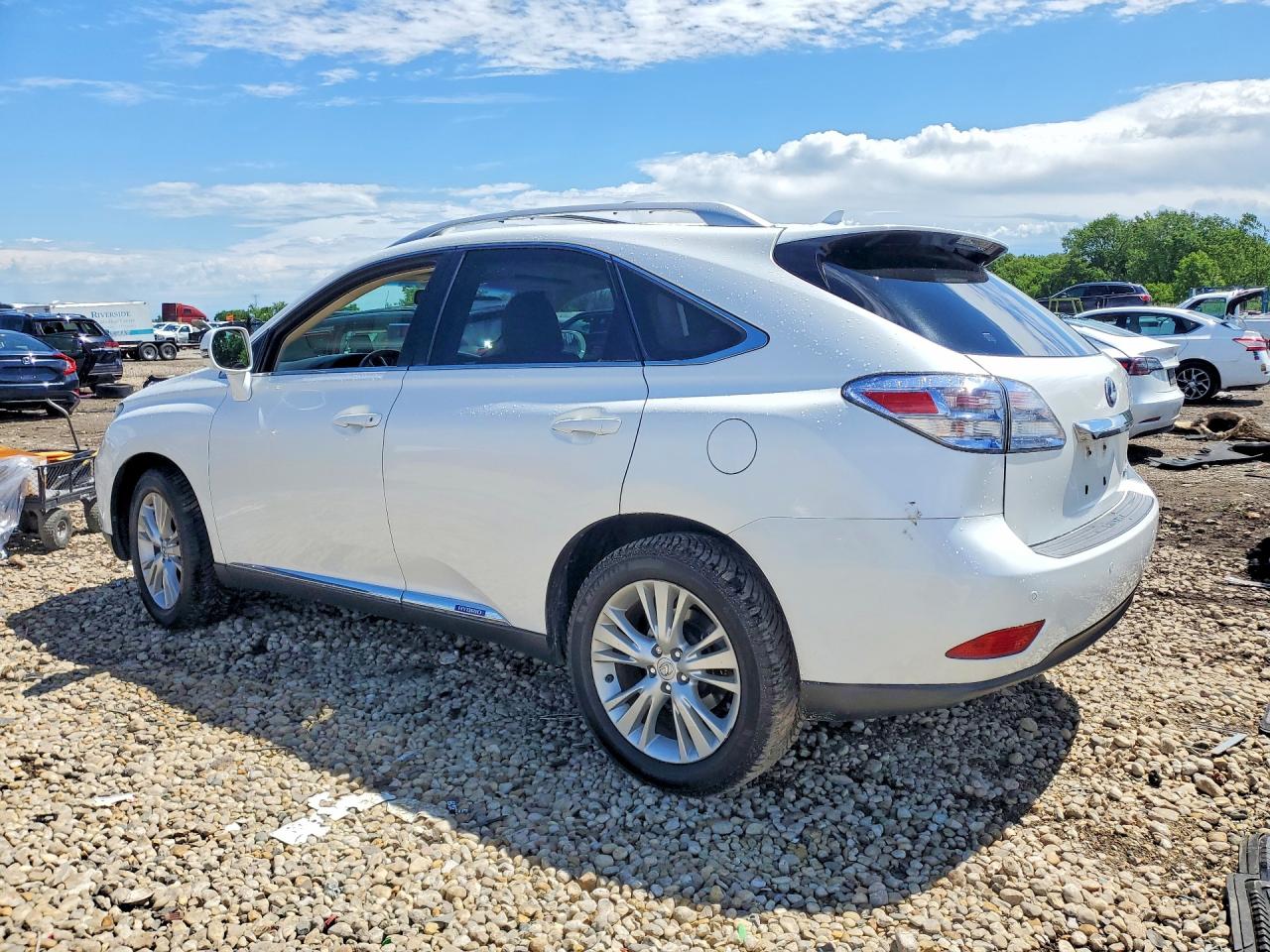 2011 Lexus Rx 450h White vin: JTJBC1BAXB2043163