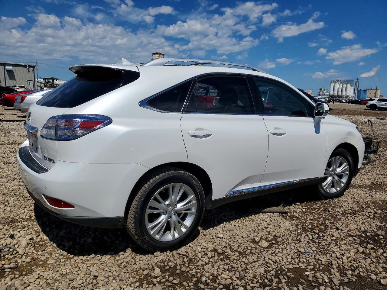 2011 Lexus Rx 450h White vin: JTJBC1BAXB2043163