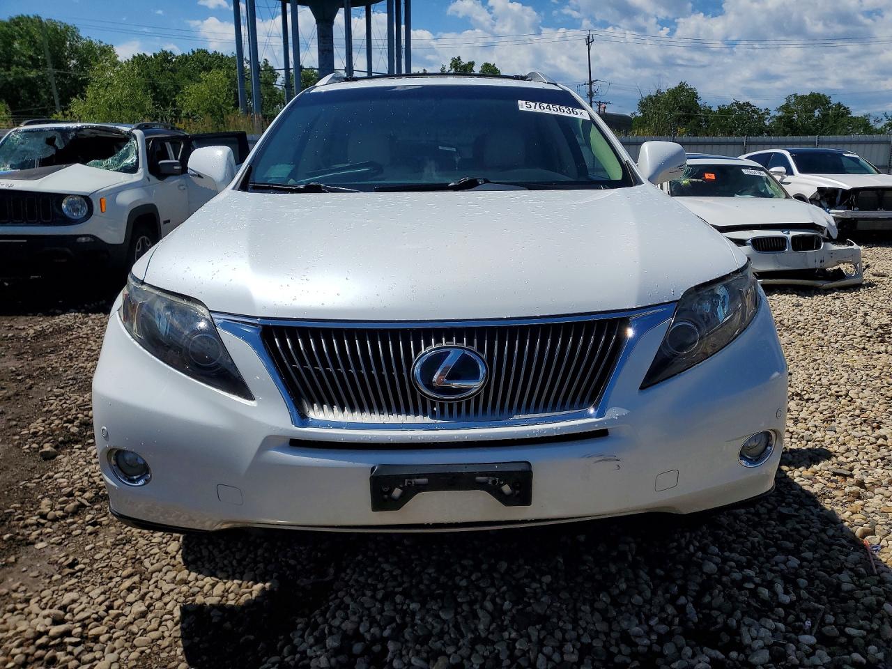 2011 Lexus Rx 450h White vin: JTJBC1BAXB2043163