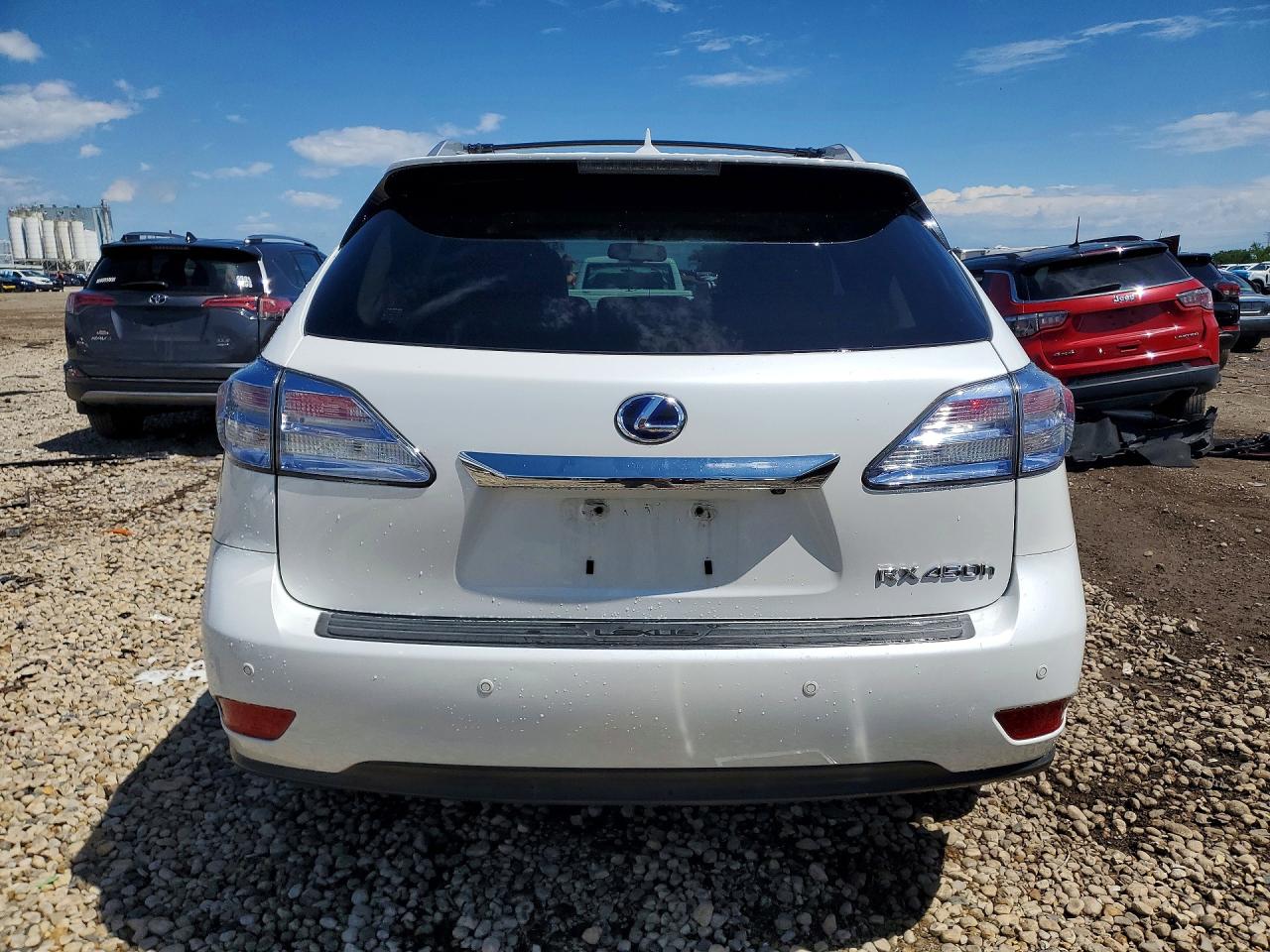 2011 Lexus Rx 450h White vin: JTJBC1BAXB2043163
