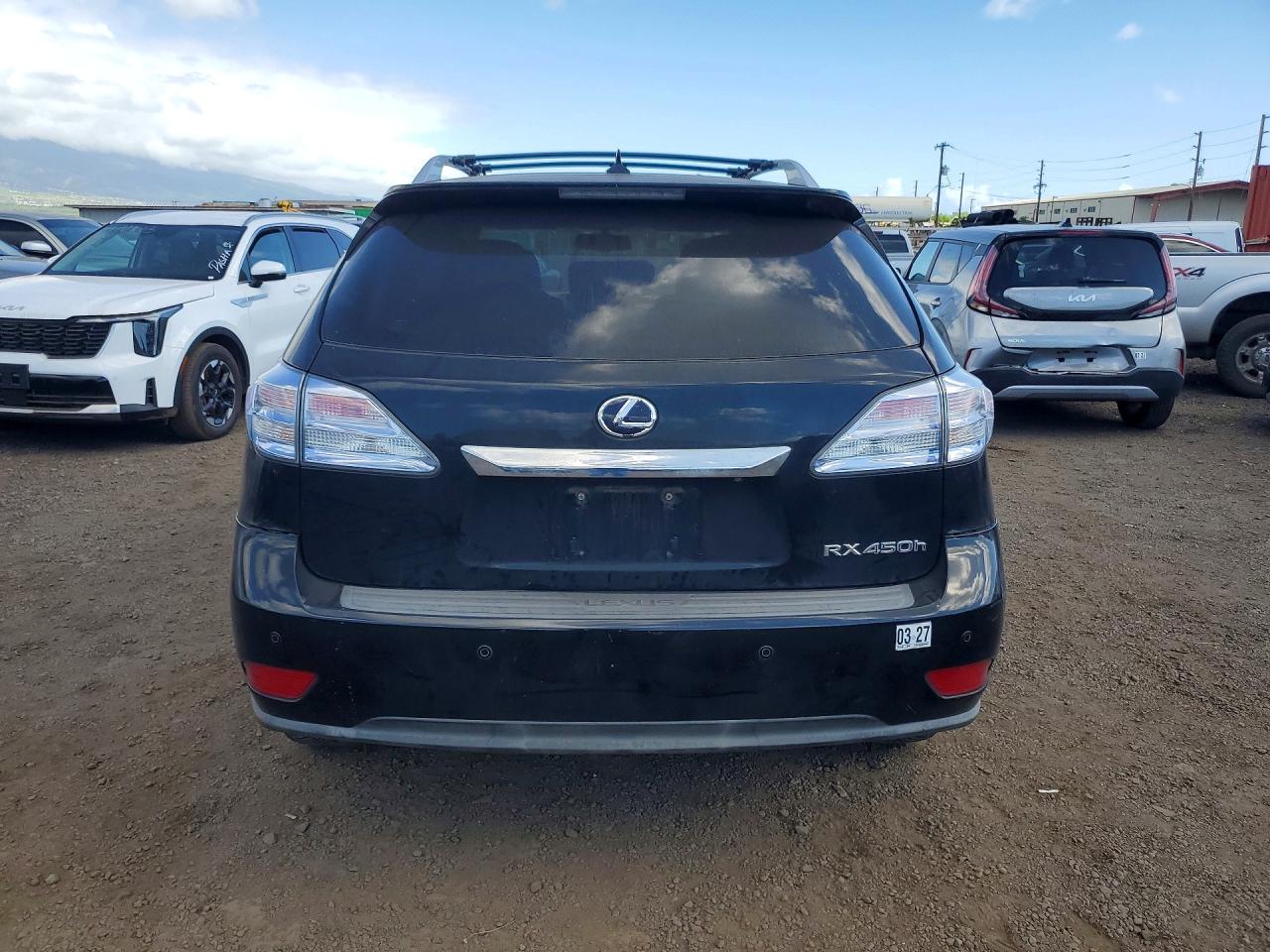2011 Lexus Rx 450h Black vin: JTJBC1BAXB2044538
