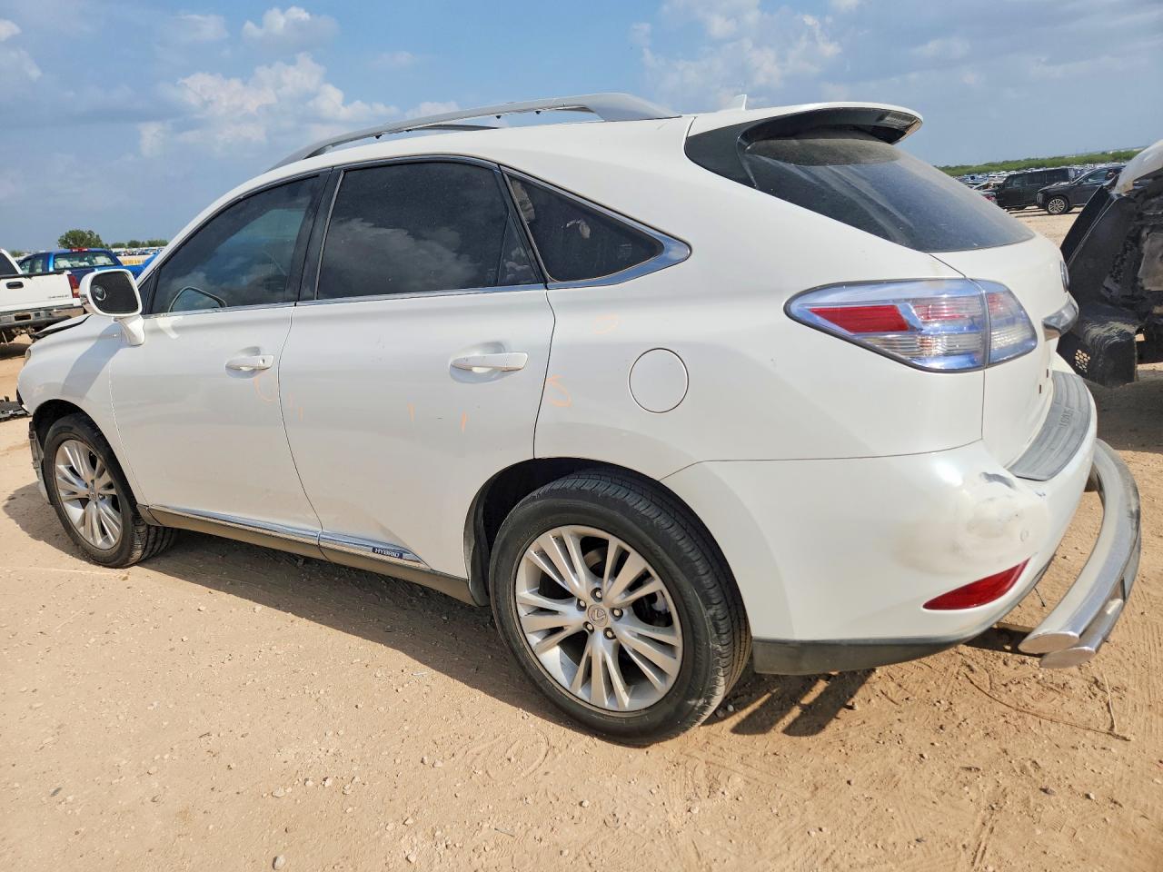 2012 Lexus Rx 450h White vin: JTJBC1BAXC2427607