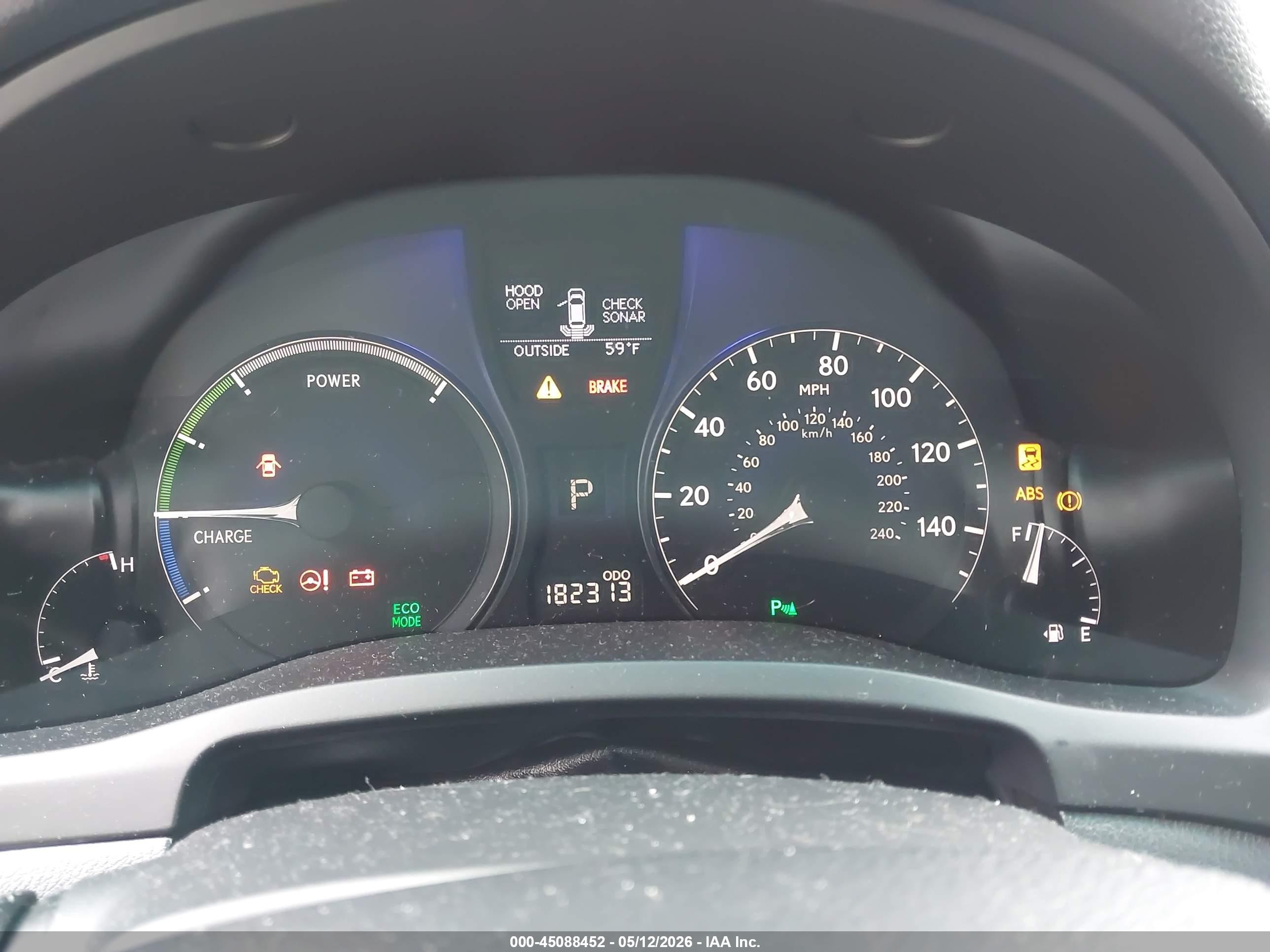 2012 Lexus Rx 450h Серый vin: JTJBC1BAXC2434749