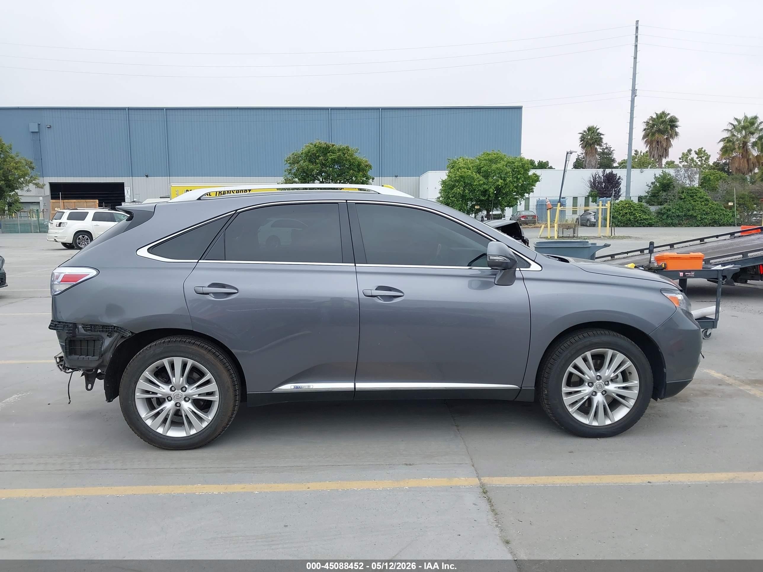 2012 Lexus Rx 450h Серый vin: JTJBC1BAXC2434749