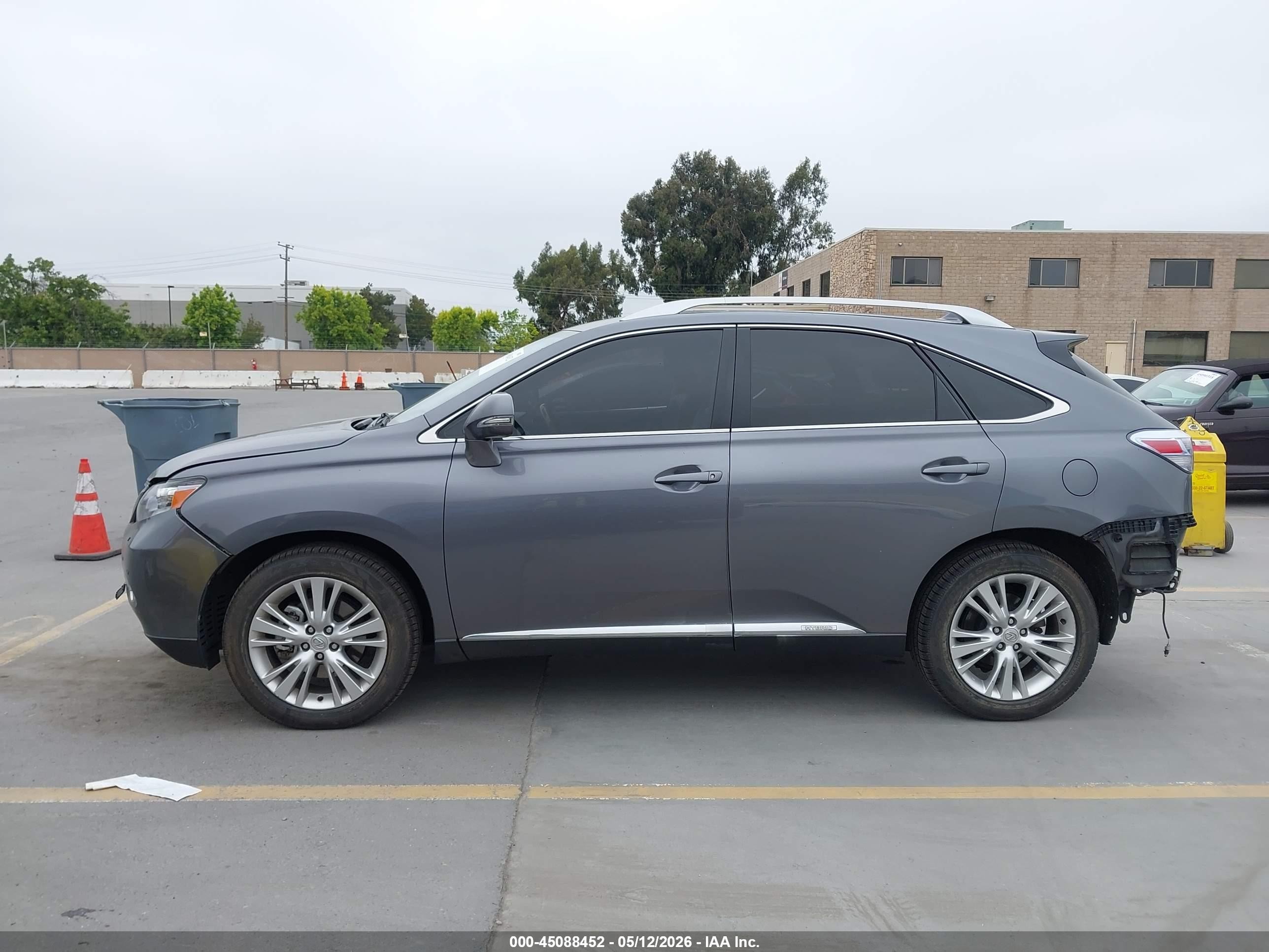 2012 Lexus Rx 450h Серый vin: JTJBC1BAXC2434749