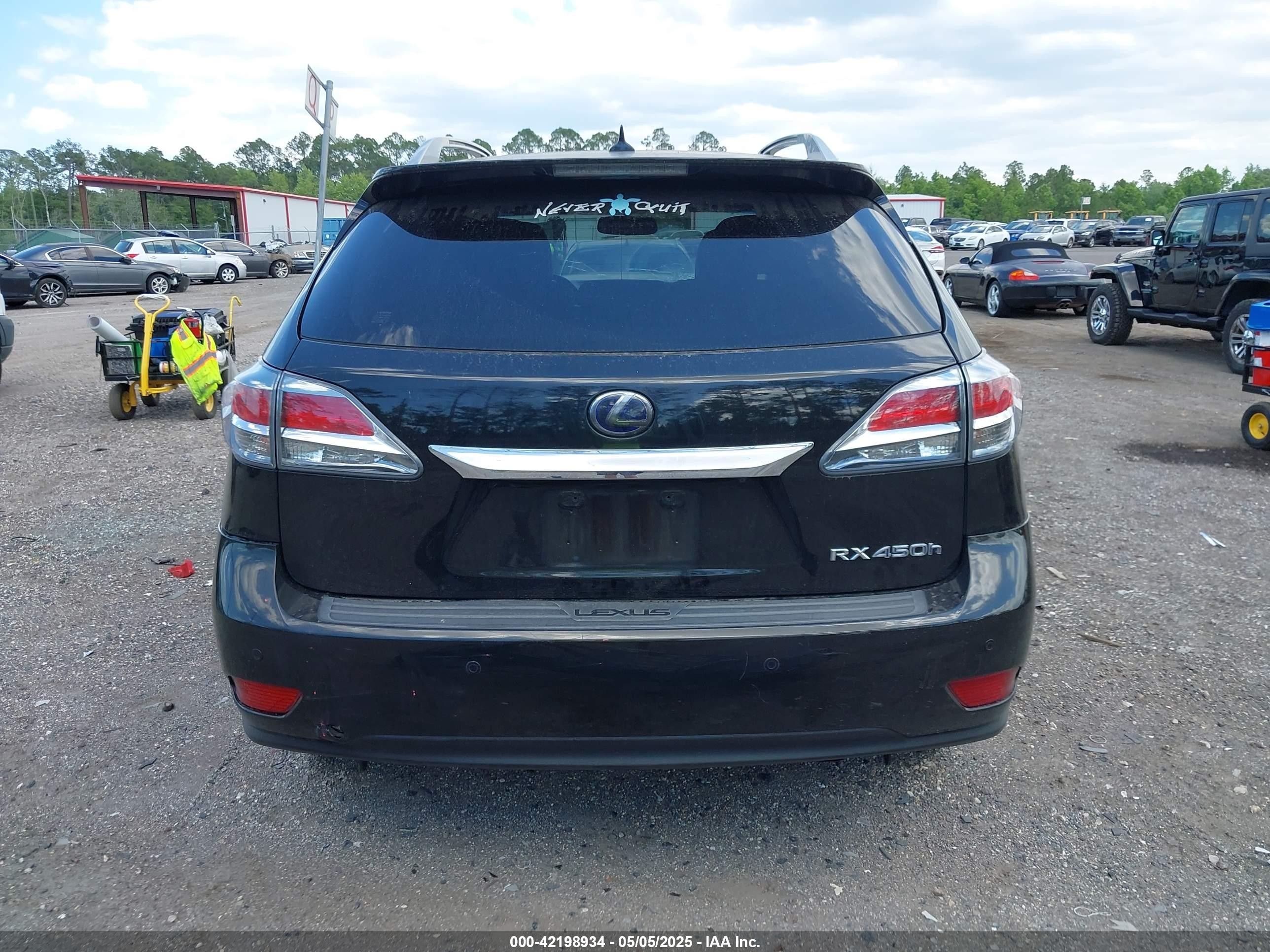 2013 Lexus Rx 450h   Black vin: JTJBC1BAXD2449947