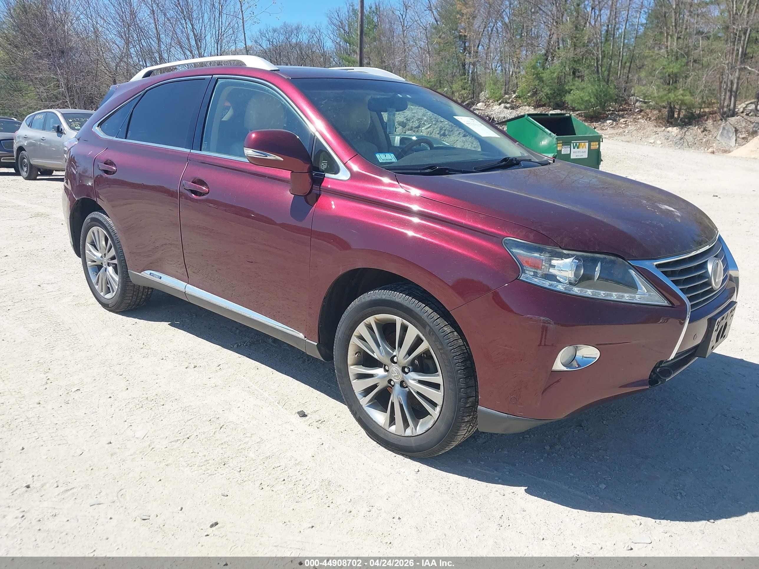 2014 Lexus Rx 450h   Red vin: JTJBC1BAXE2069024