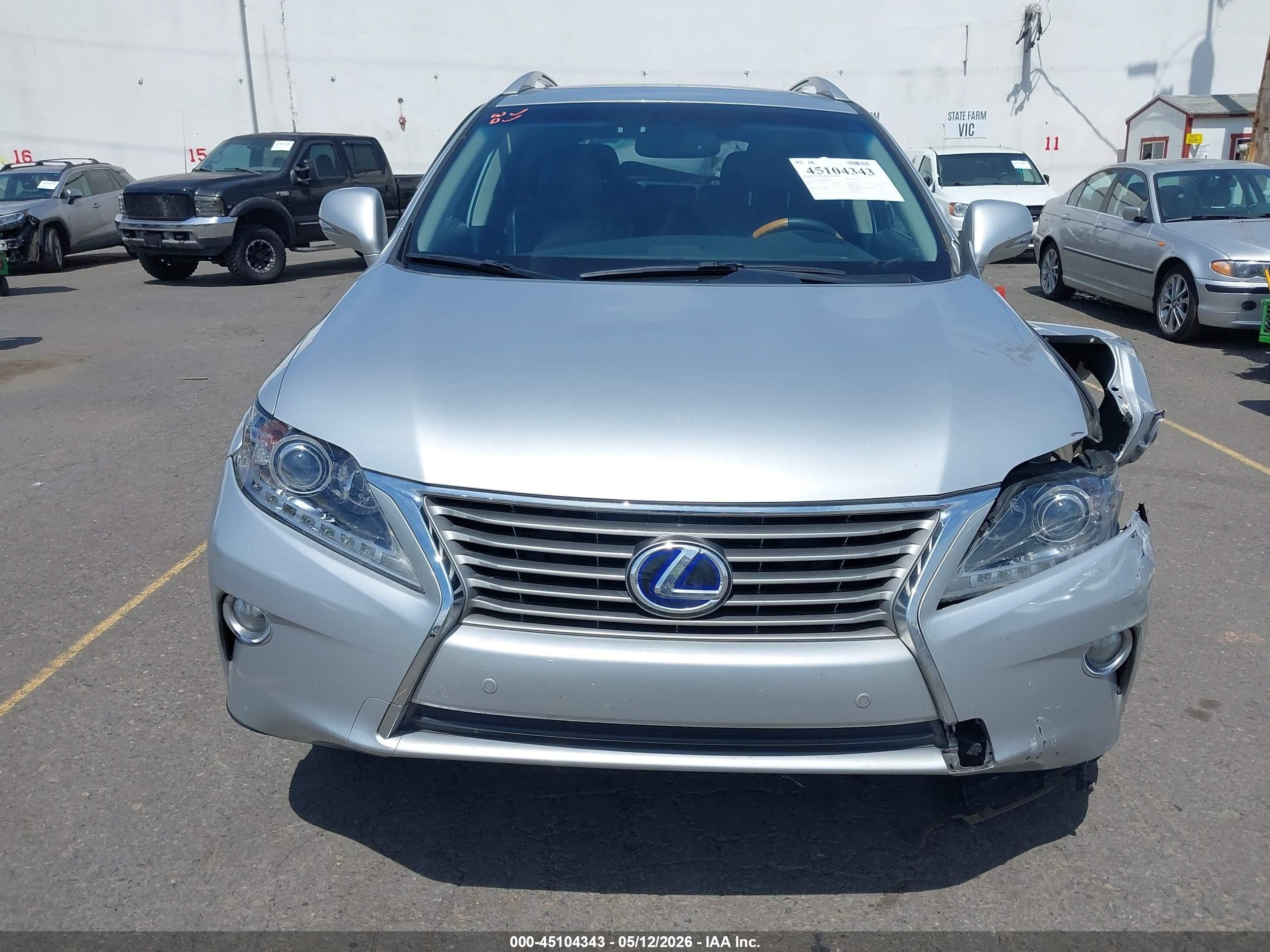 2014 Lexus Rx 450h   Silver vin: JTJBC1BAXE2069184