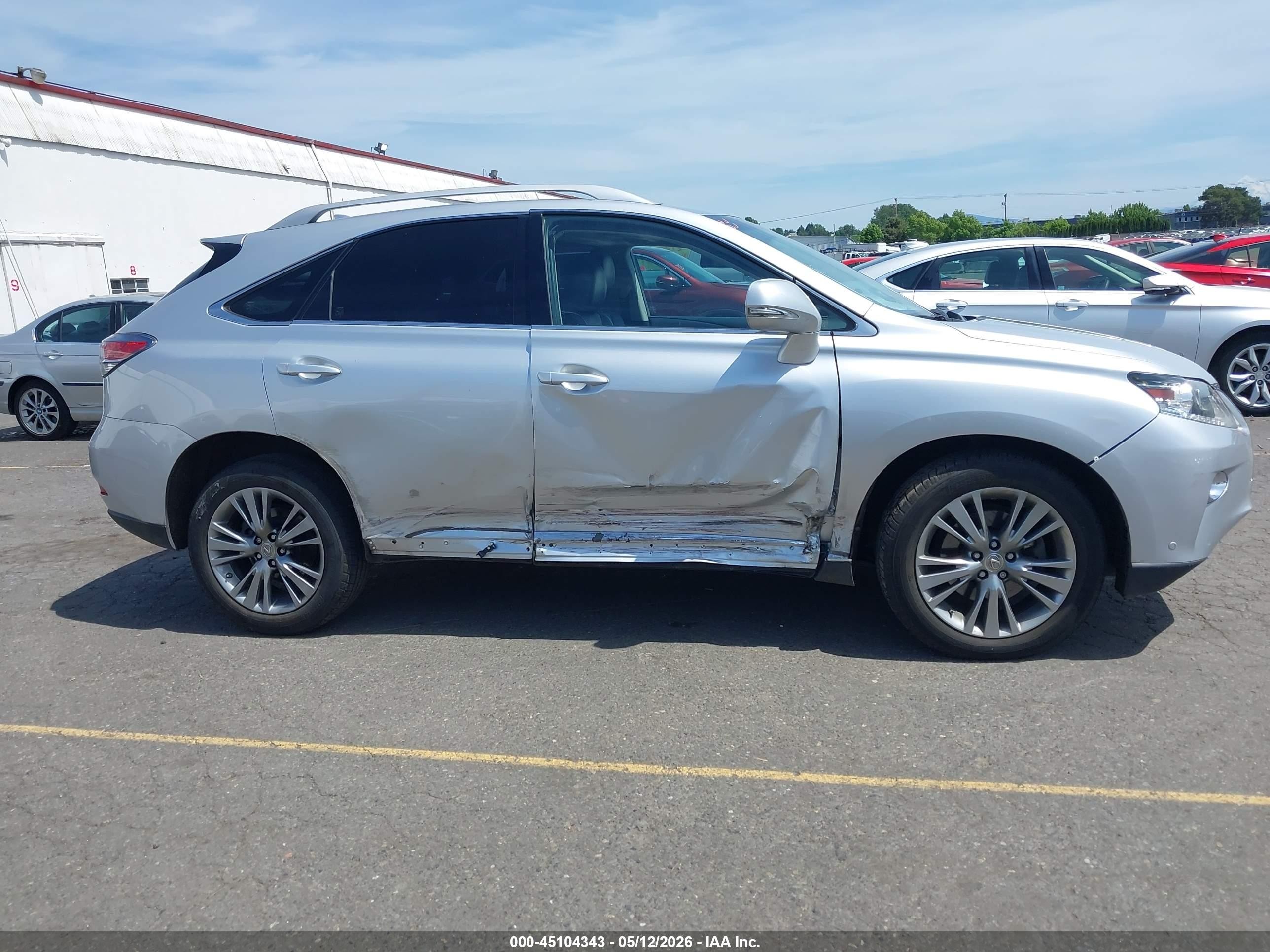 2014 Lexus Rx 450h   Silver vin: JTJBC1BAXE2069184