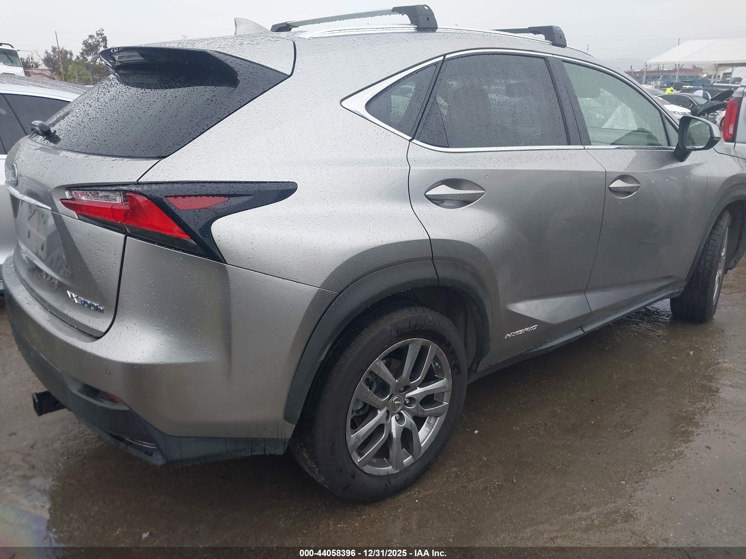 2015 Lexus Nx 300h   Gray vin: JTJBJRBZ1F2013002