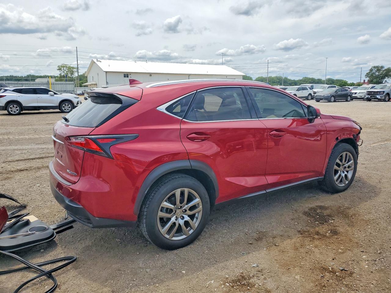 2015 Lexus Nx 300h Red vin: JTJBJRBZ1F2015123