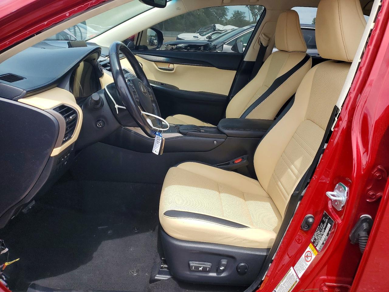 2015 Lexus Nx 300h Red vin: JTJBJRBZ1F2015123