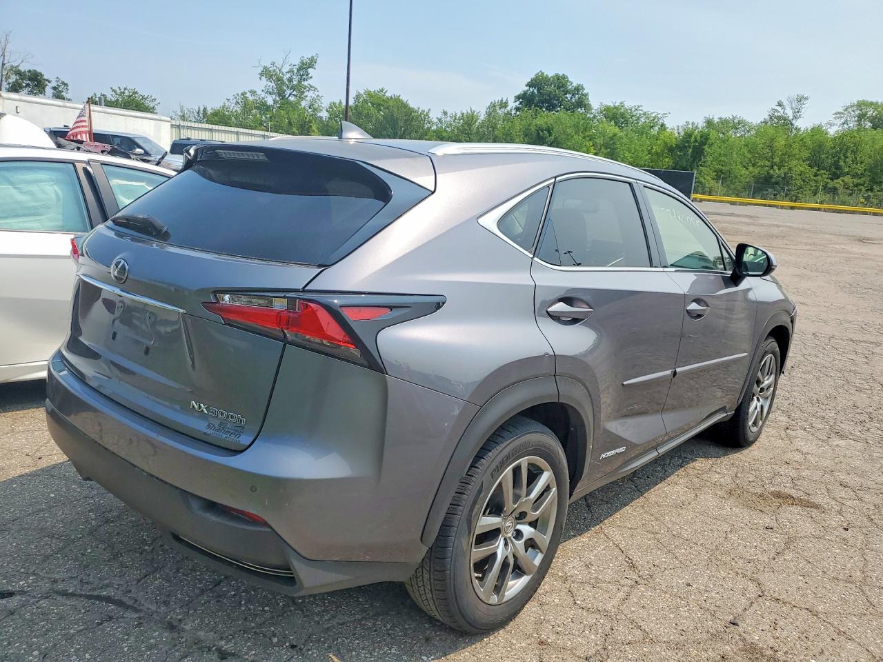 2015 Lexus Nx 300h Gray vin: JTJBJRBZ1F2017292