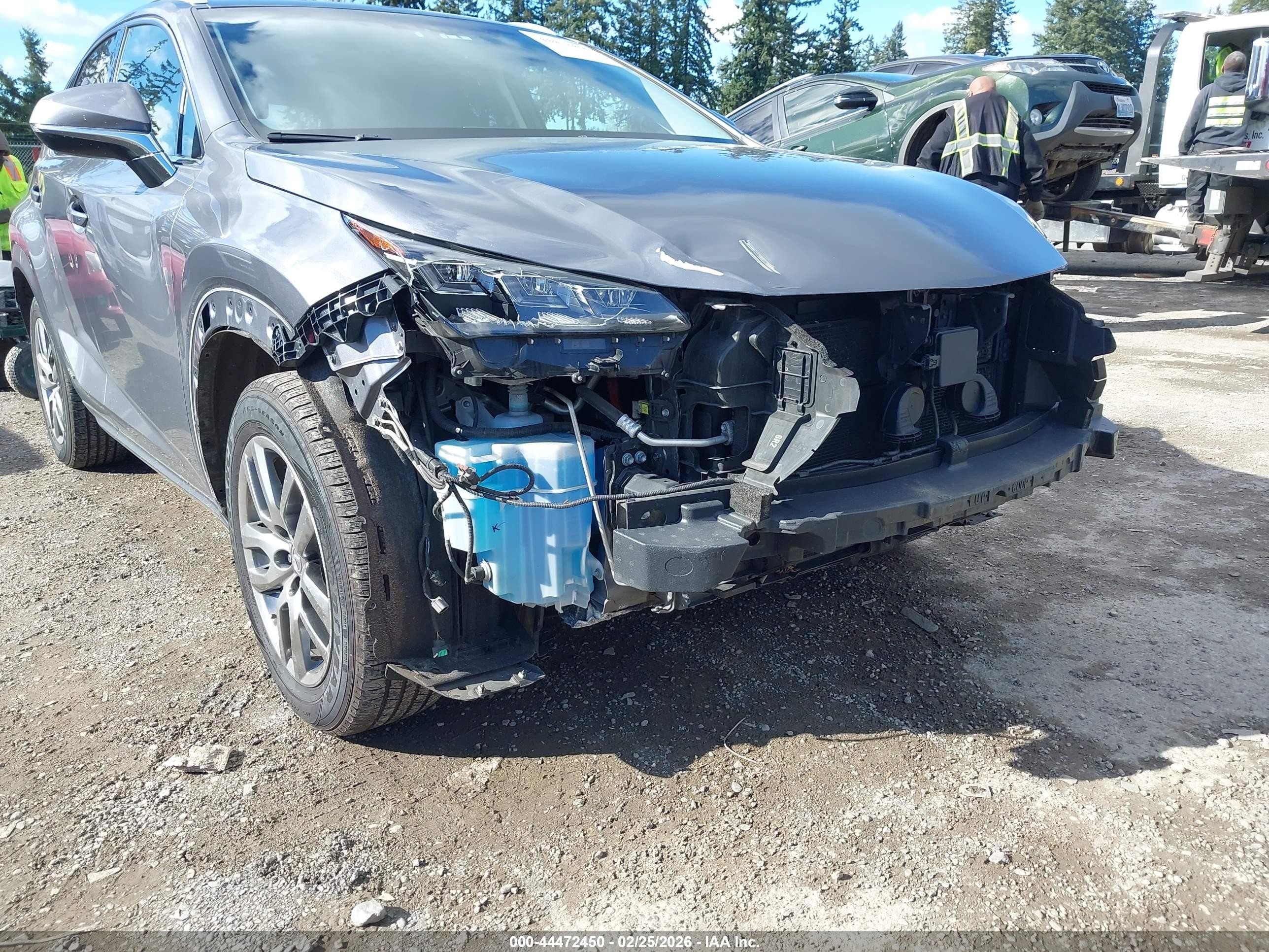 2015 Lexus Nx 300h   Gray vin: JTJBJRBZ2F2010609