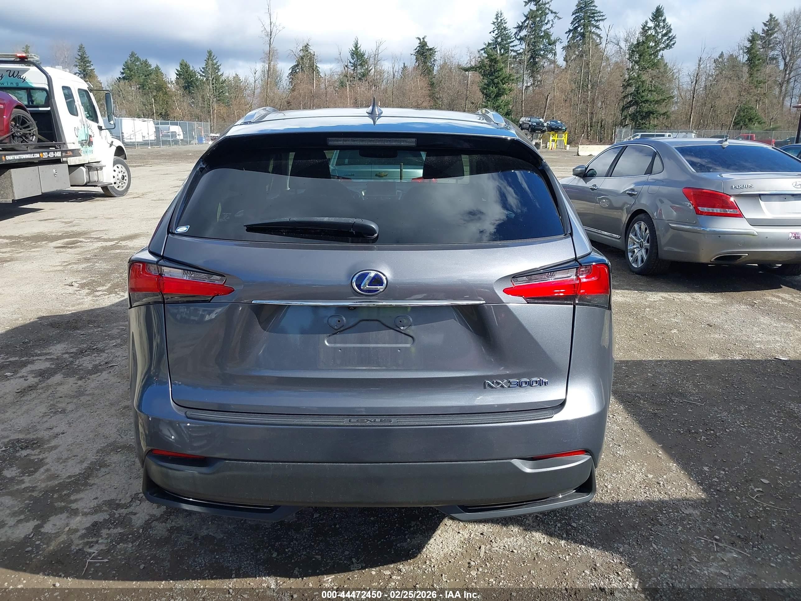 2015 Lexus Nx 300h   Gray vin: JTJBJRBZ2F2010609
