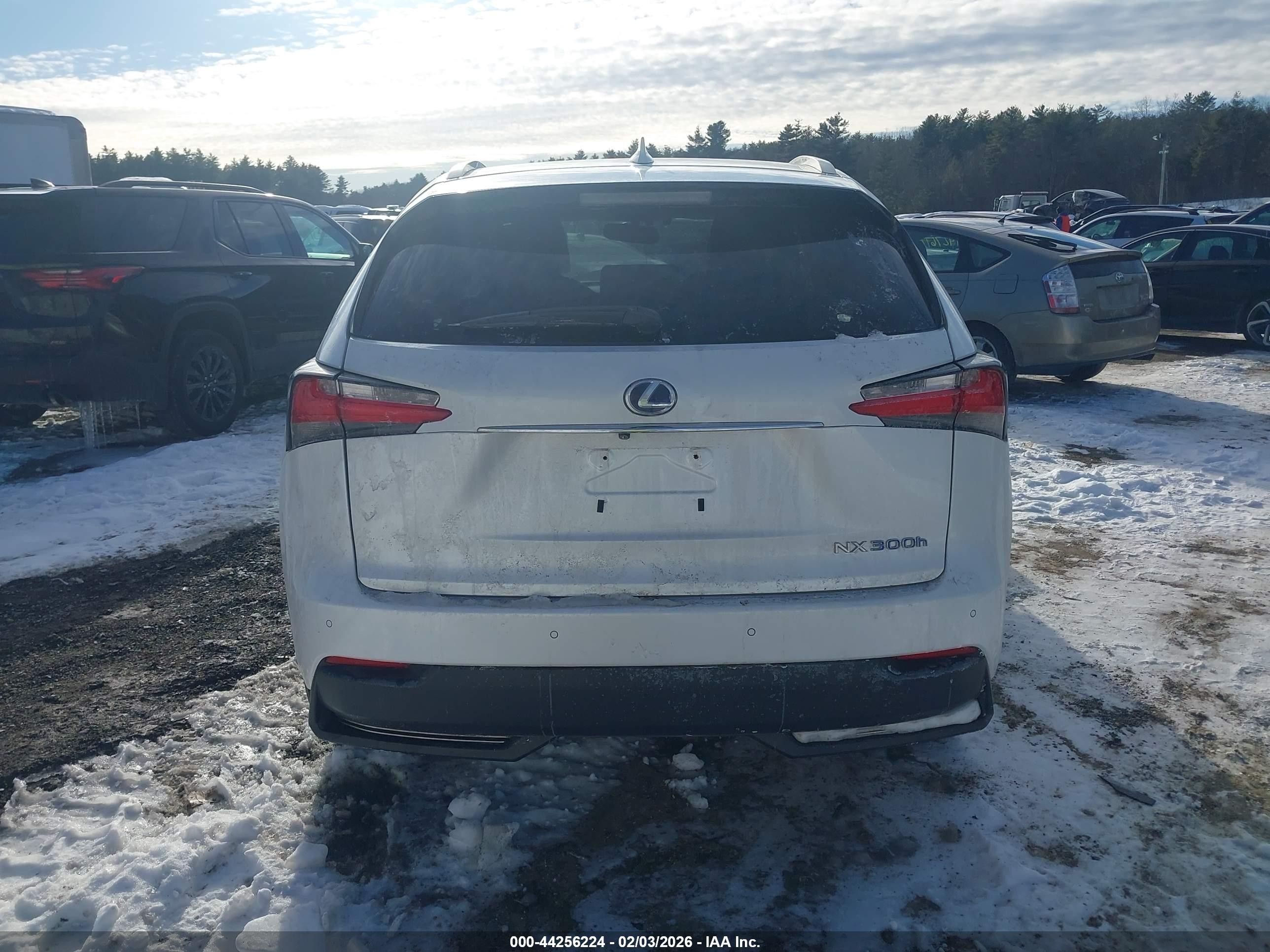 2015 Lexus Nx 300h   White vin: JTJBJRBZ2F2025837