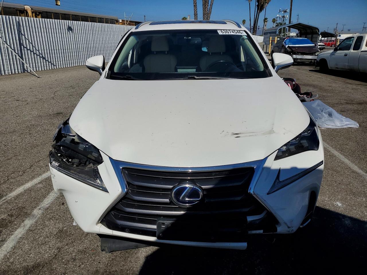 2016 Lexus Nx 300h Белый vin: JTJBJRBZ2G2031459