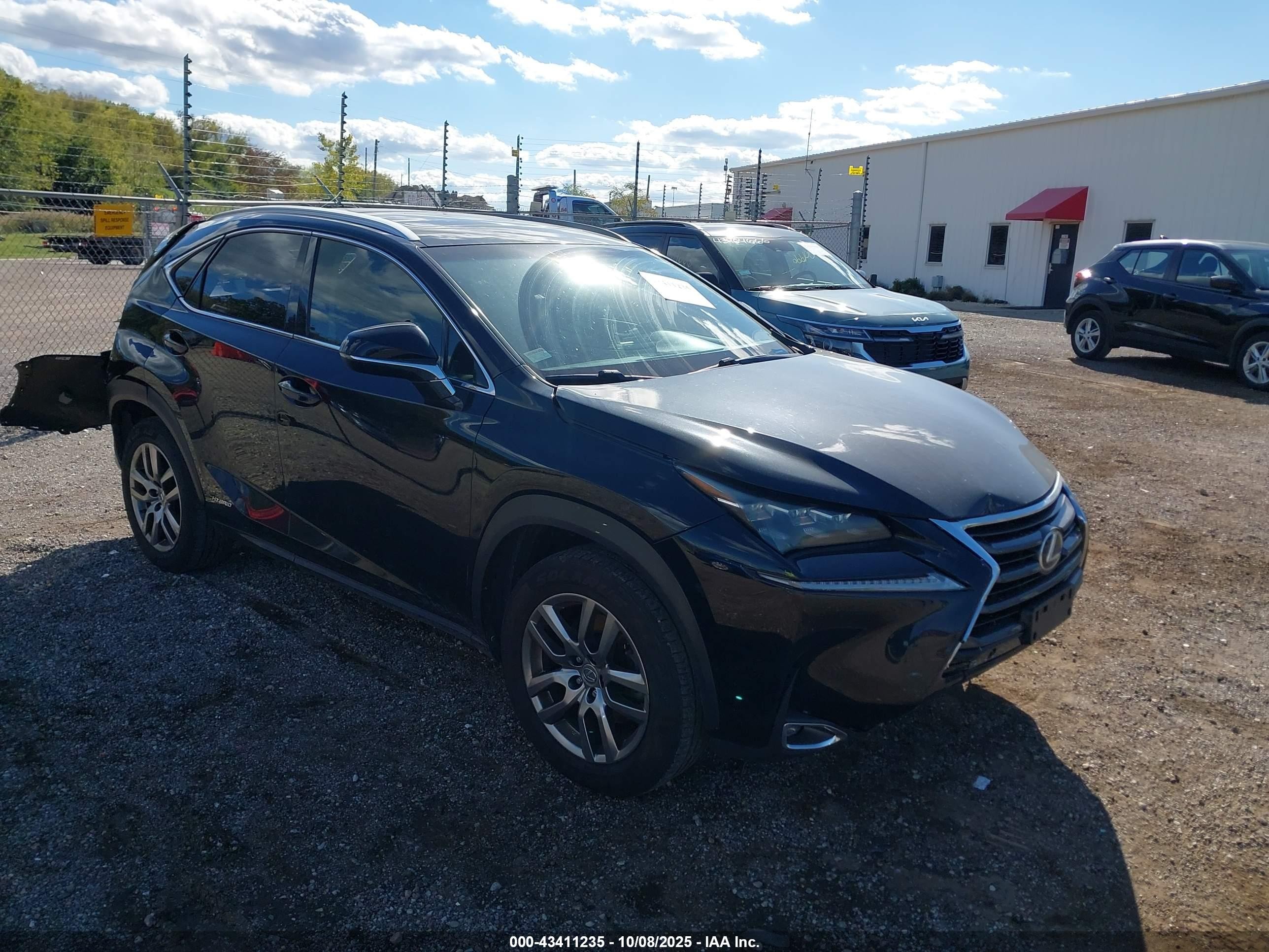 2015 Lexus Nx 300h   Black vin: JTJBJRBZ3F2014491