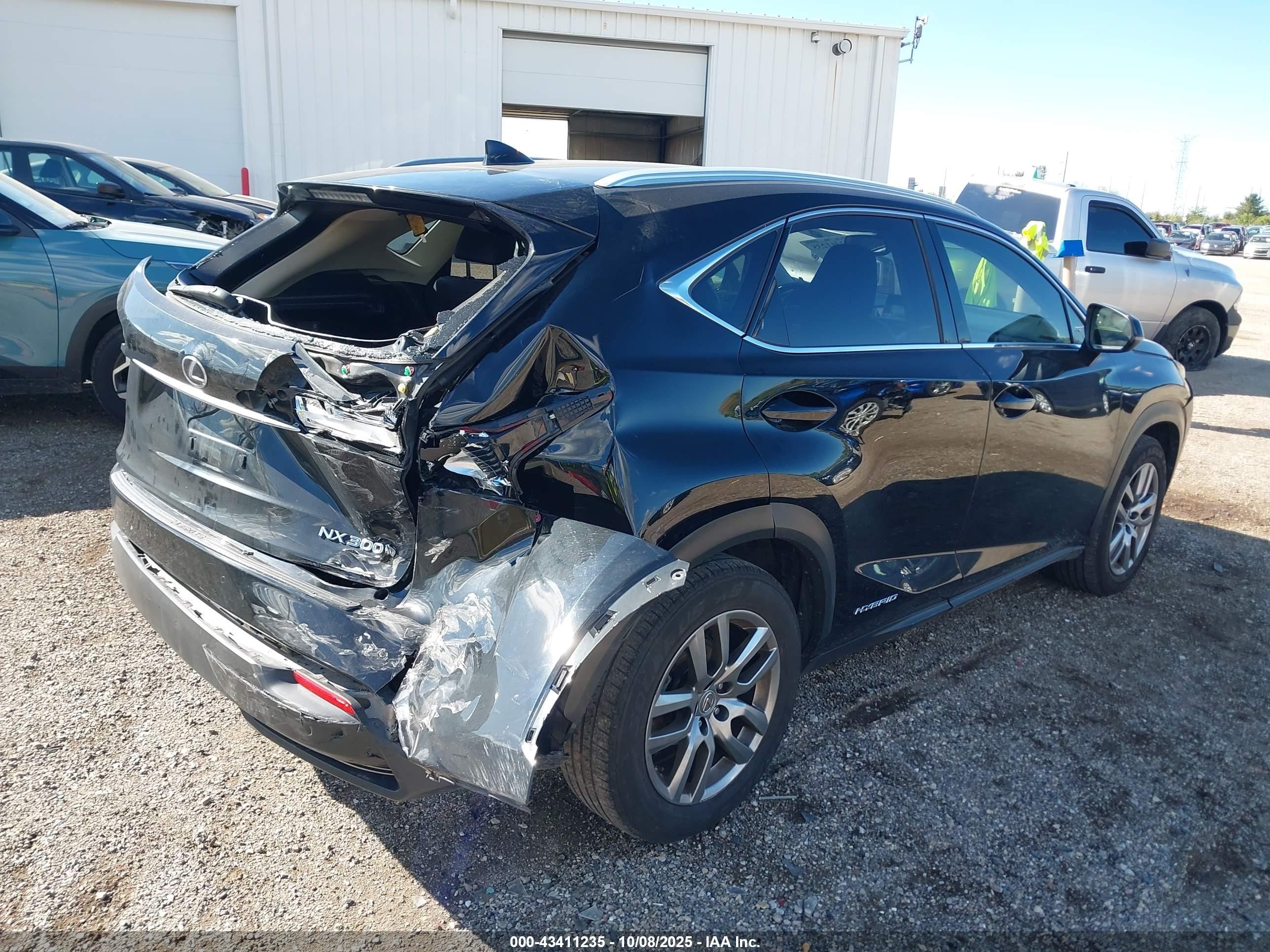2015 Lexus Nx 300h   Black vin: JTJBJRBZ3F2014491